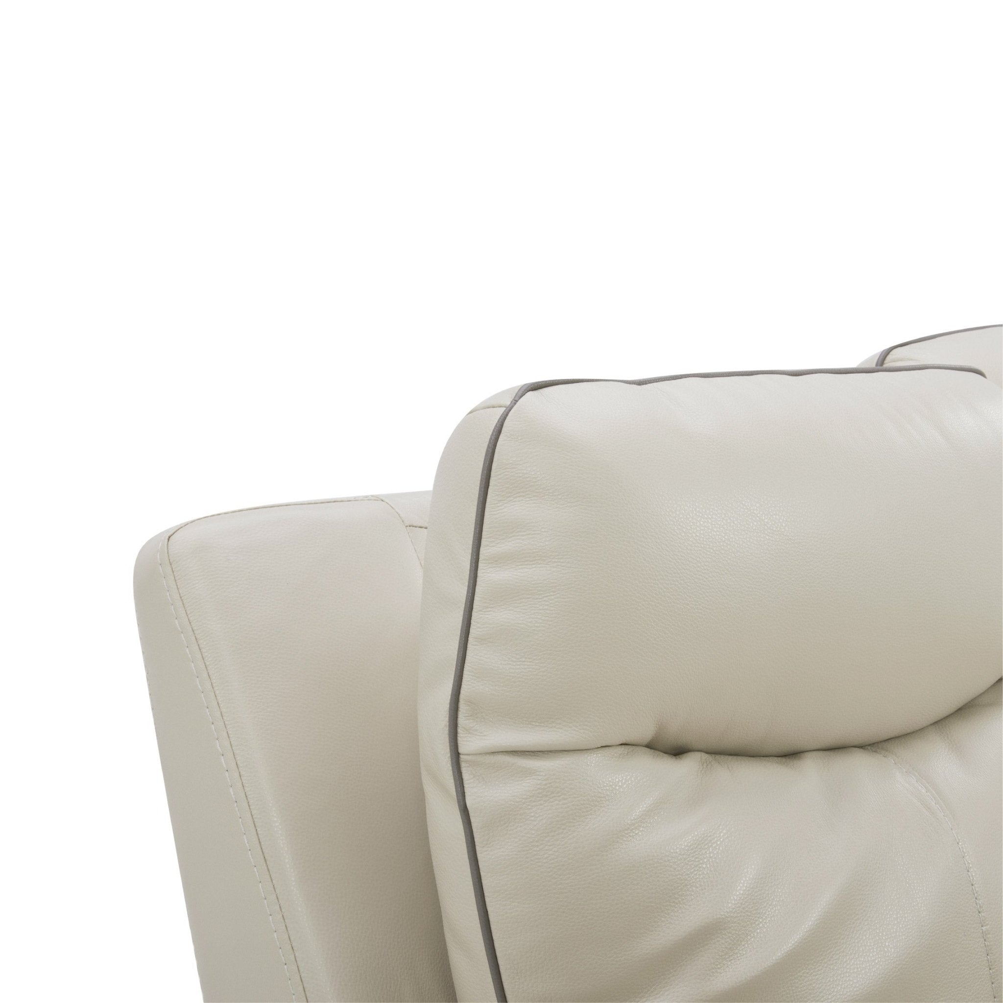 Messina Leather Power Reclining Loveseat with Power Headrests - Stu's Home Improvement Outlet