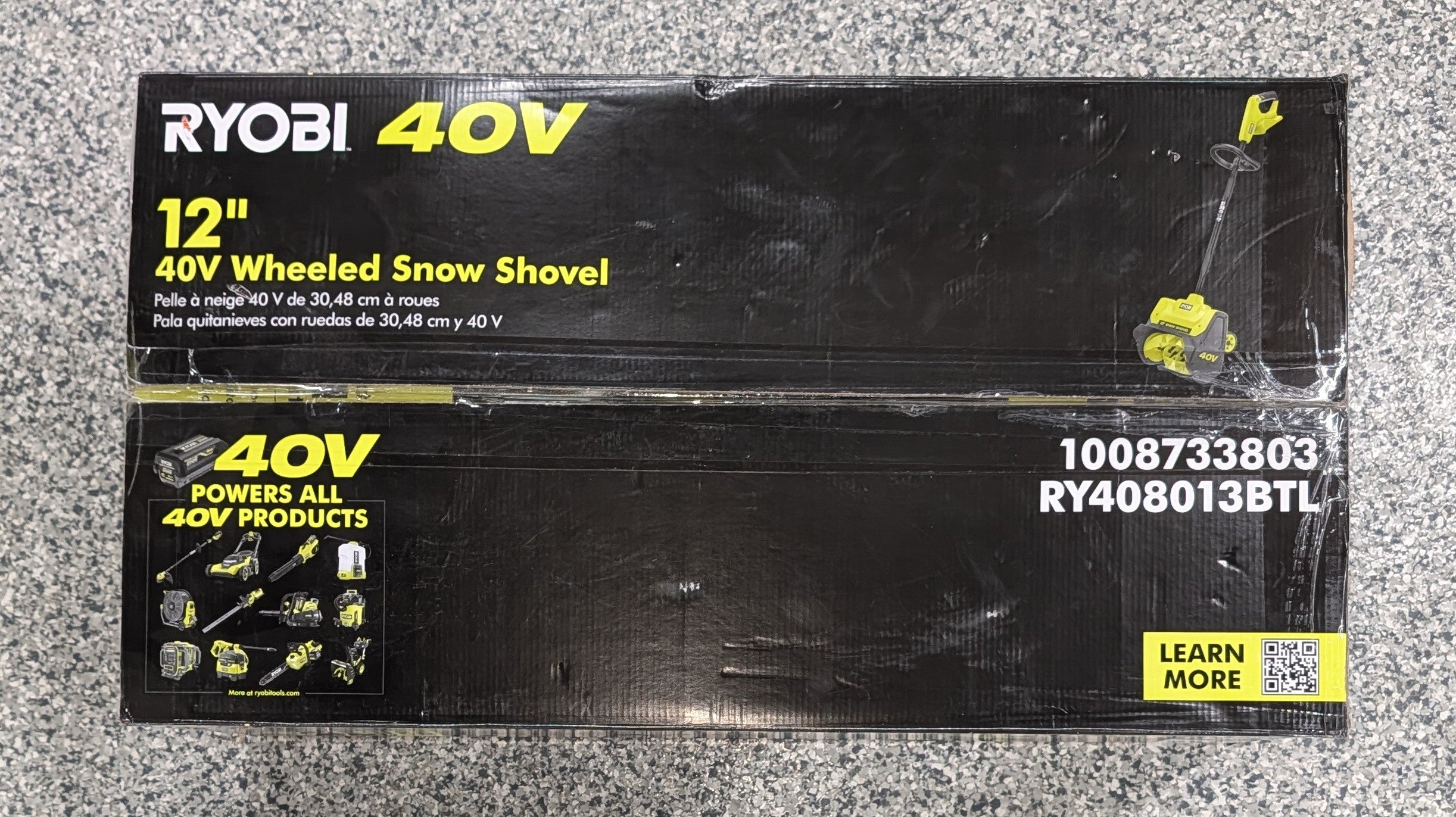 40V 12 in. Cordless Electric Snow Shovel (Tool Only)