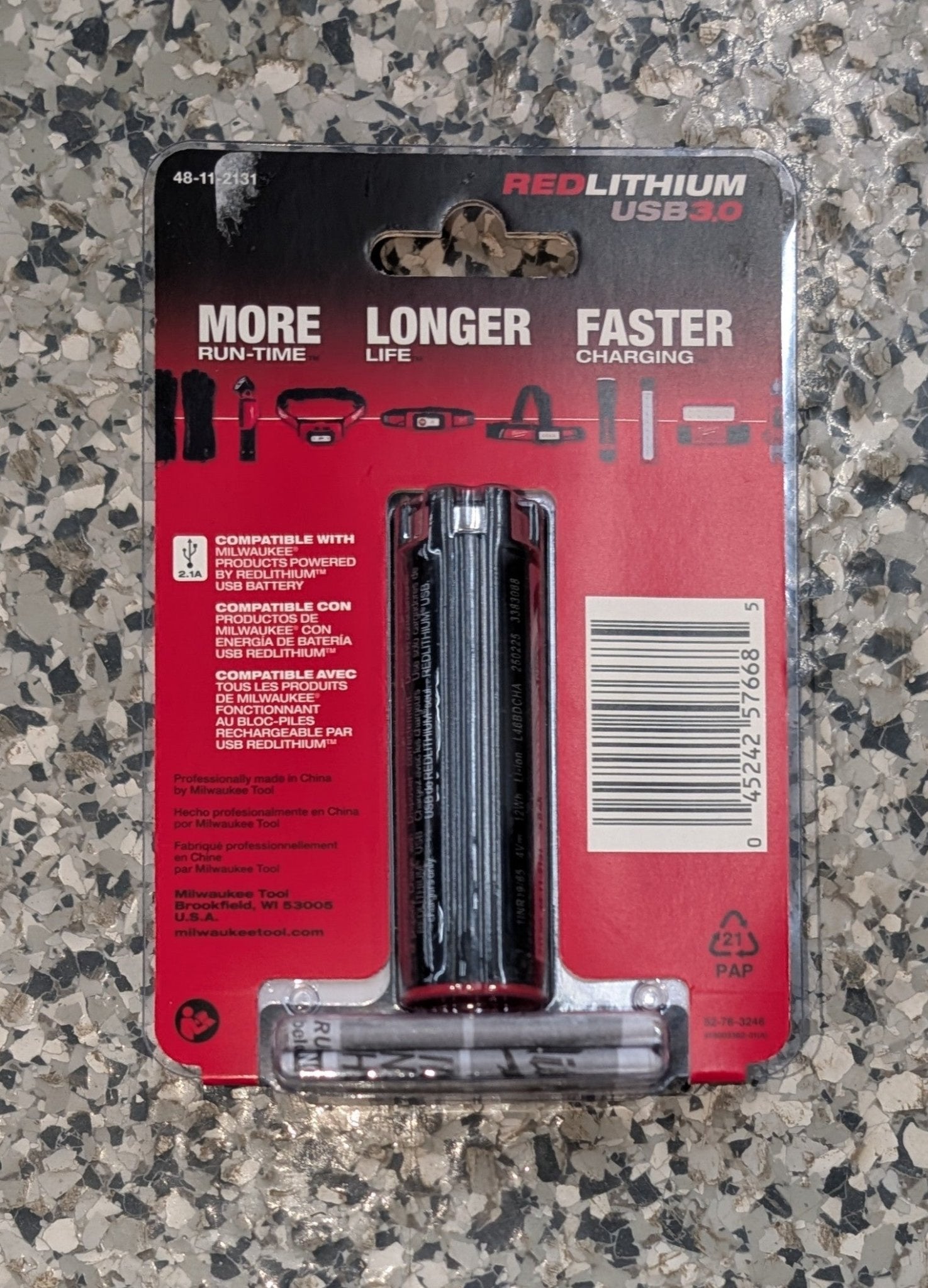 REDLITHIUM Lithium - Ion Rechargeable USB 3.0 AH Battery - Stu's Home Improvement Outlet