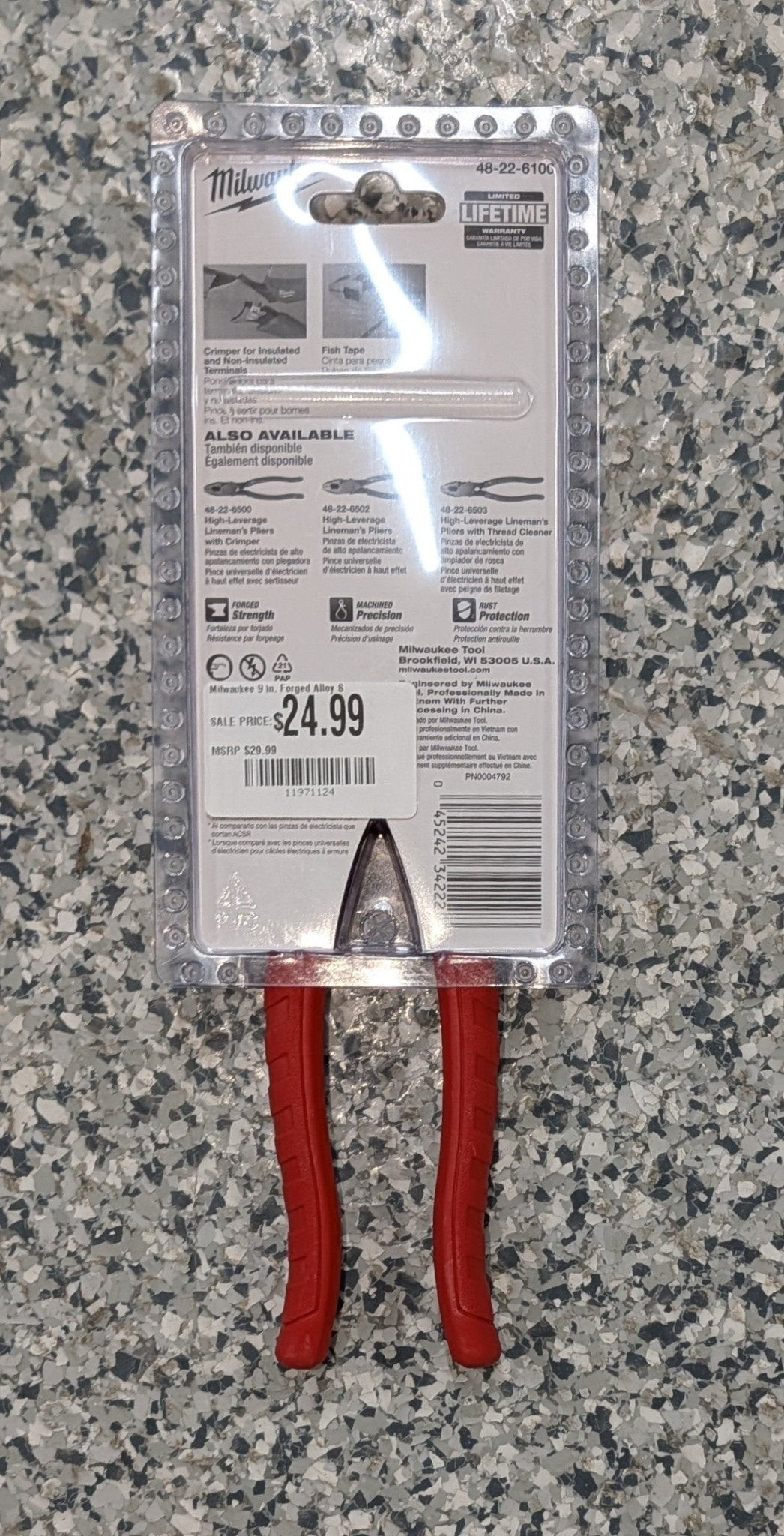 Milwaukee 9 in. Forged Alloy Steel High Leverage Linesman Pliers - Stu's Home Improvement Outlet