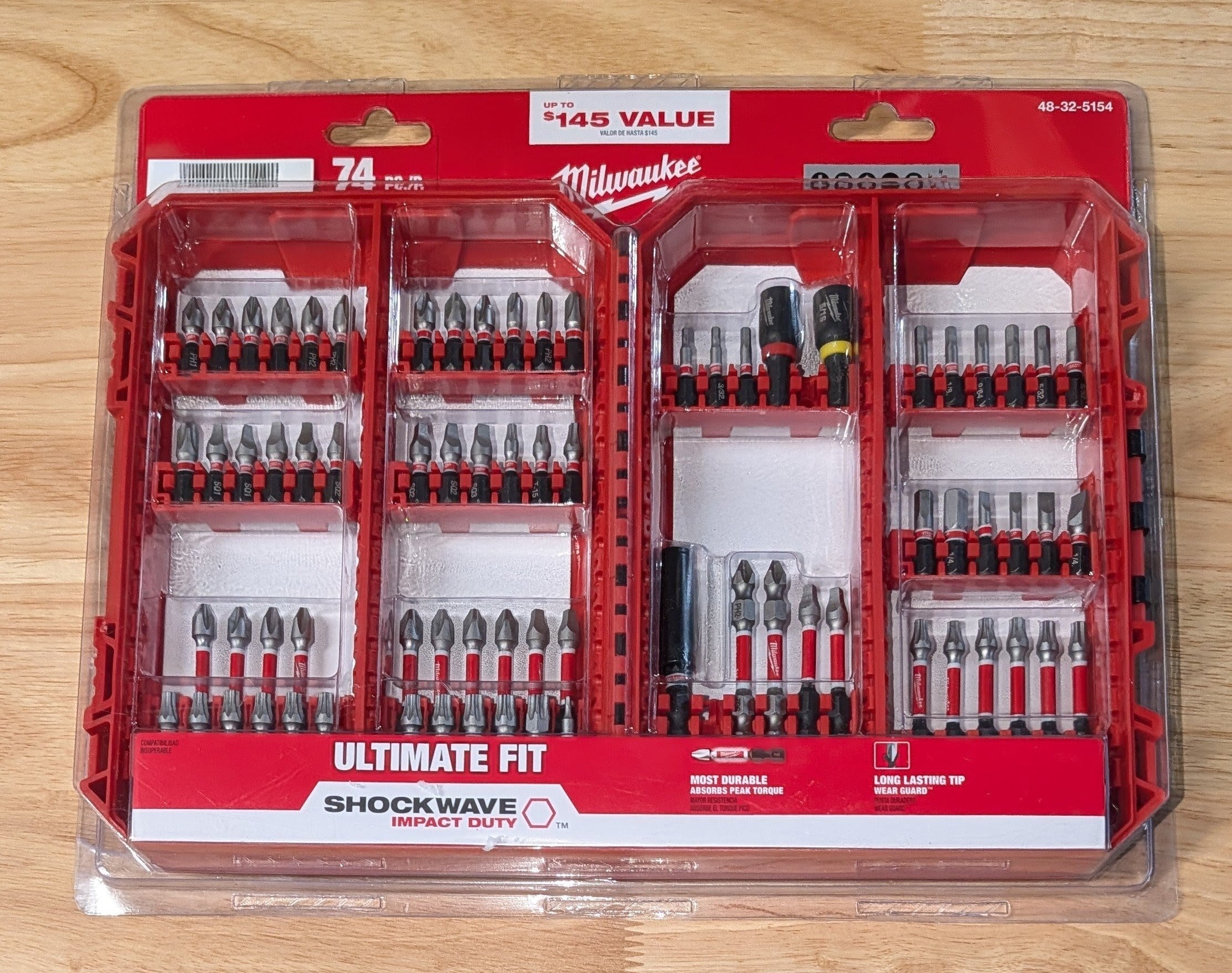 Milwaukee SHOCKWAVE Impact Duty Alloy Steel Screw Driver Bit Set (74-Piece)