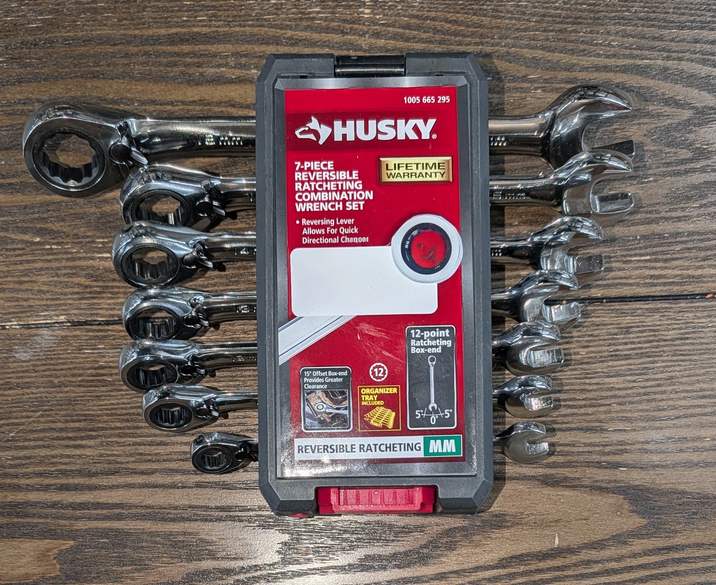 Reversible Ratcheting MM Combination Wrench Set (7-Piece)