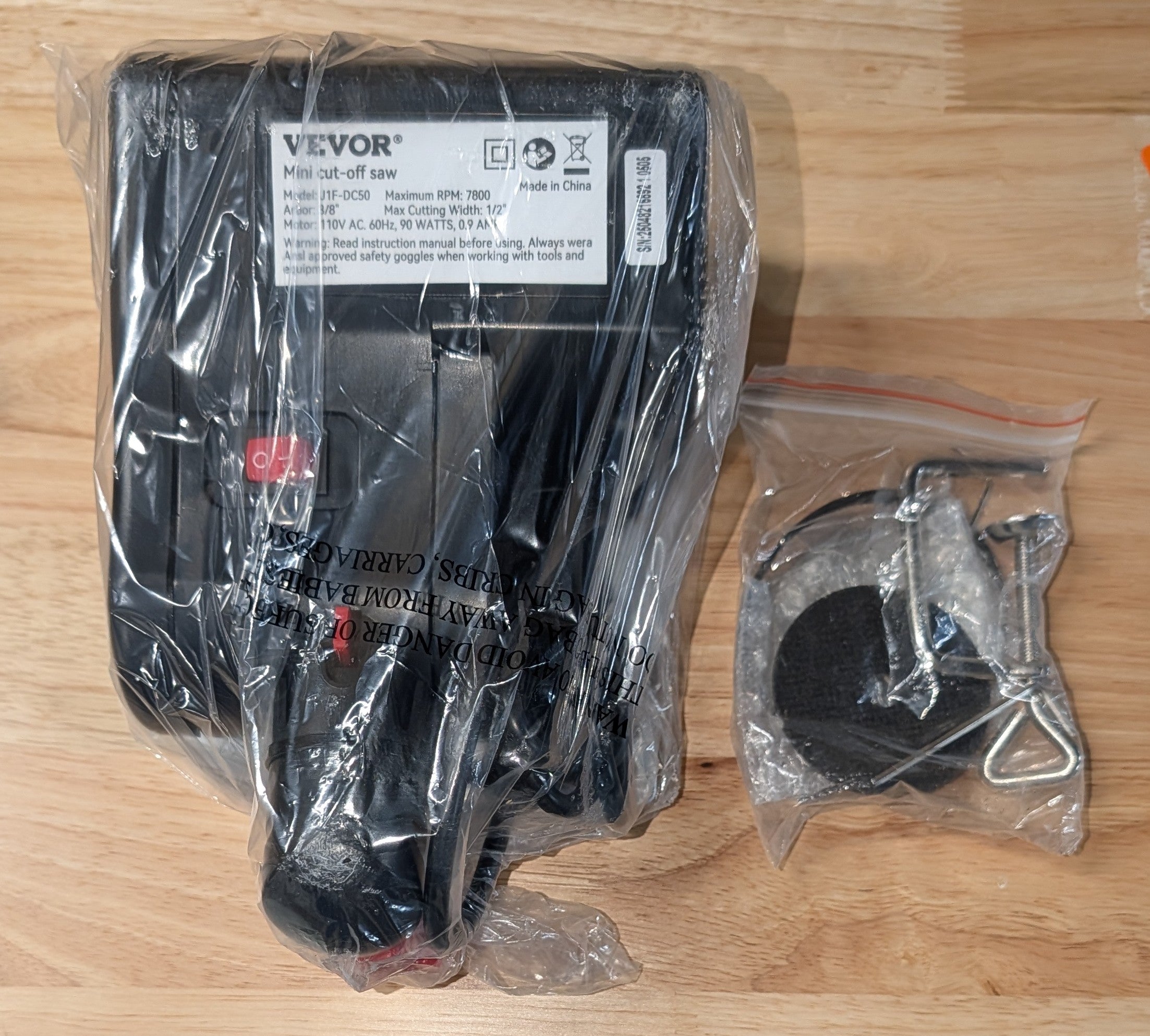 Mini Miter Cut-off Chop Saw, Two 2-5/16\ in. Blade of Steel and Resin with 1/2 in. Cutting Depth