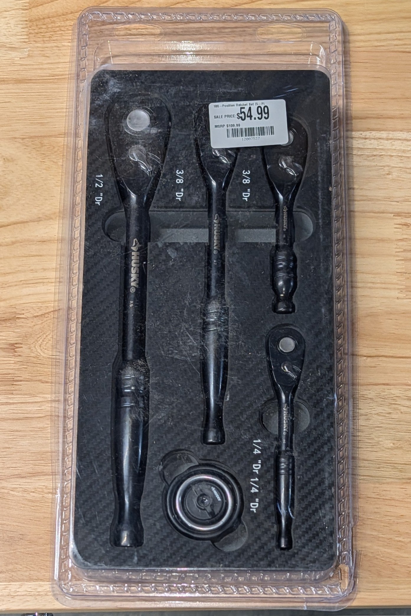 100-Position Ratchet Set (5-Piece)
