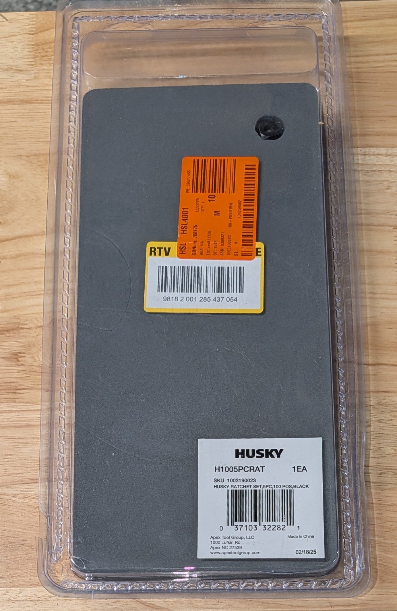 100-Position Ratchet Set (5-Piece)