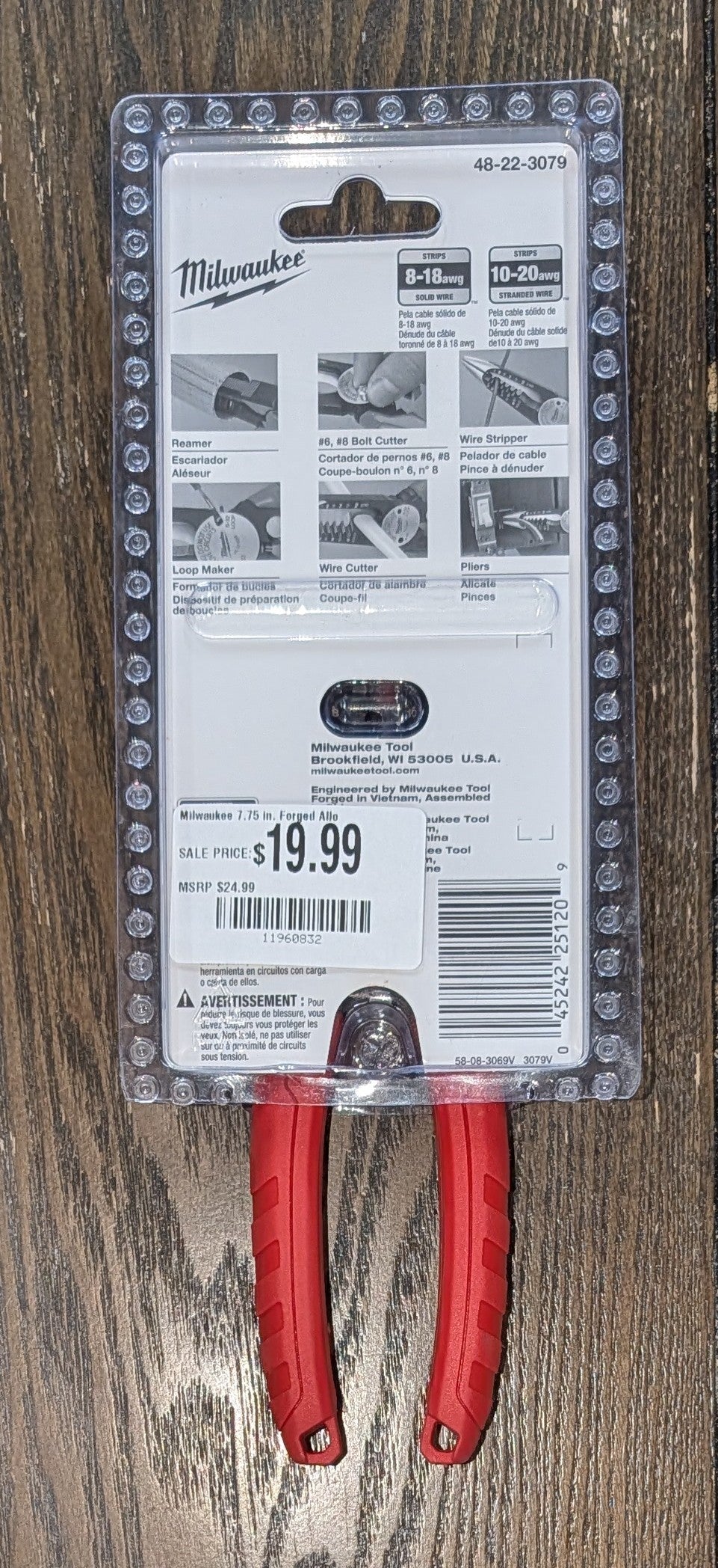 Milwaukee 7.75 in. Forged Alloy Steel 6-in-1 Combination Pliers