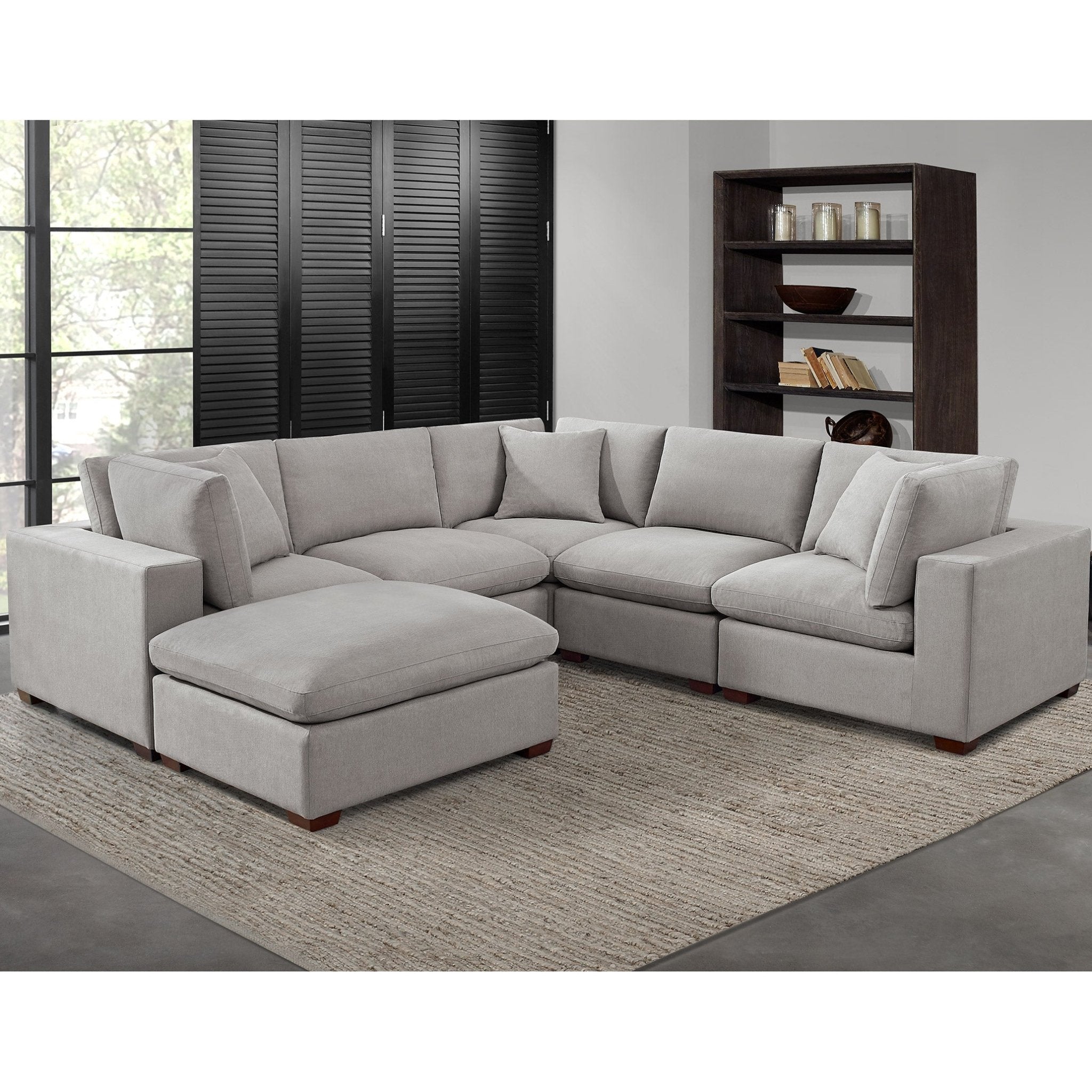 Thomasville Lowell 6 - piece Fabric Modular Sectional - Stu's Home Improvement Outlet