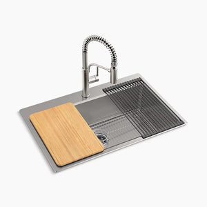 Kohler Provo 33" Dual Mount Single - bowl Workstation Kitchen Sink Kit (AS - IS) - Stu's Home Improvement Outlet