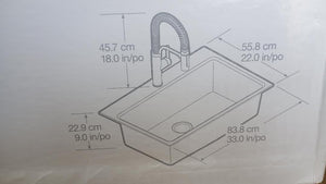 Kohler Provo 33" Dual Mount Single - bowl Workstation Kitchen Sink Kit (AS - IS) - Stu's Home Improvement Outlet