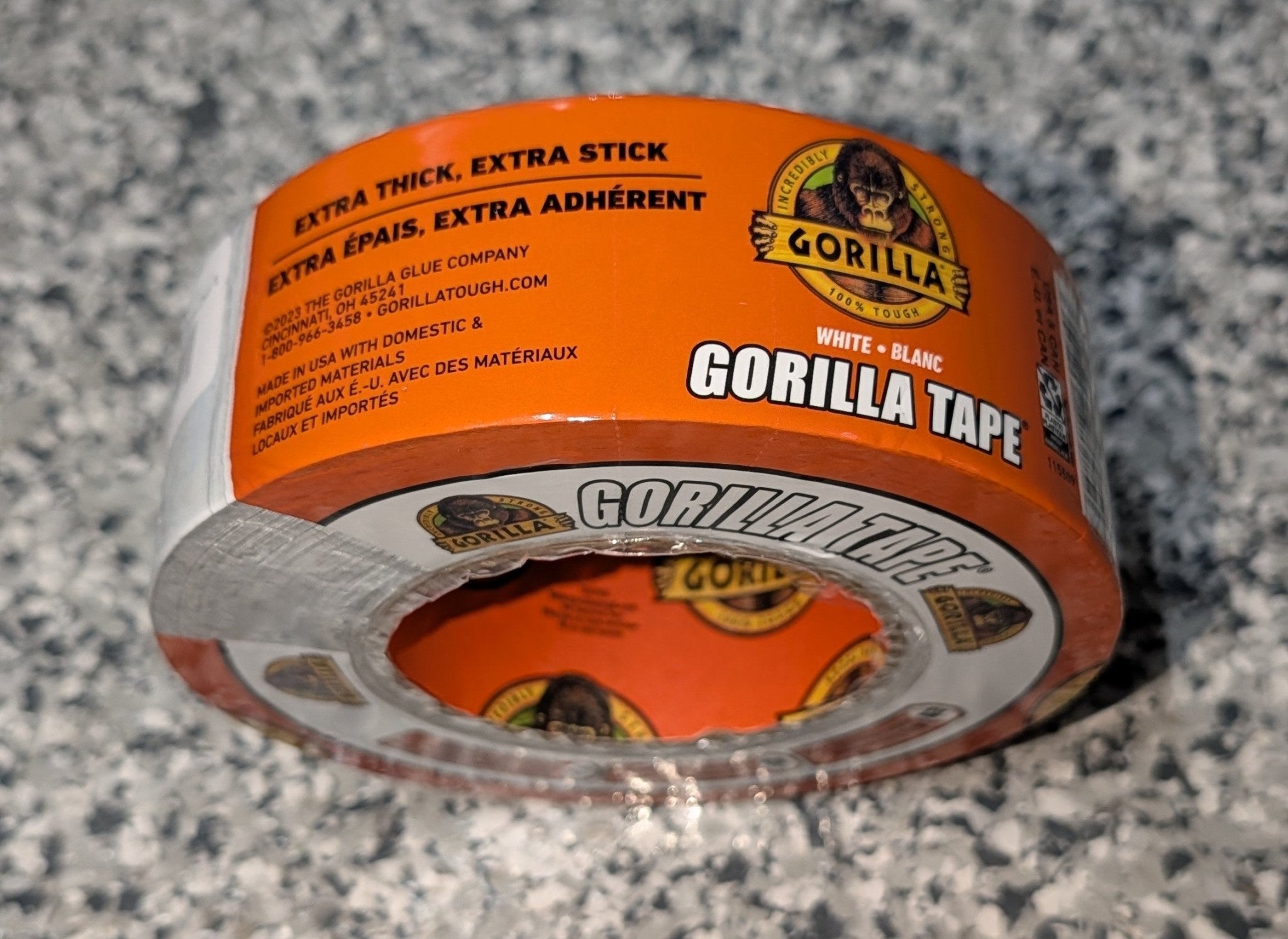 Gorilla 1.88 in. W X 30 yd L White Duct Tape - Stu's Home Improvement Outlet