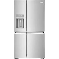 Frigidaire Gallery Counter-Depth 21.5-cu ft 4 -Door French Door Refrigerator with Ice Maker with Water and Ice Dispenser ( Fingerprint Resistant Stainless Steel ) ENERGY STAR Certified (GRQC2255BF)