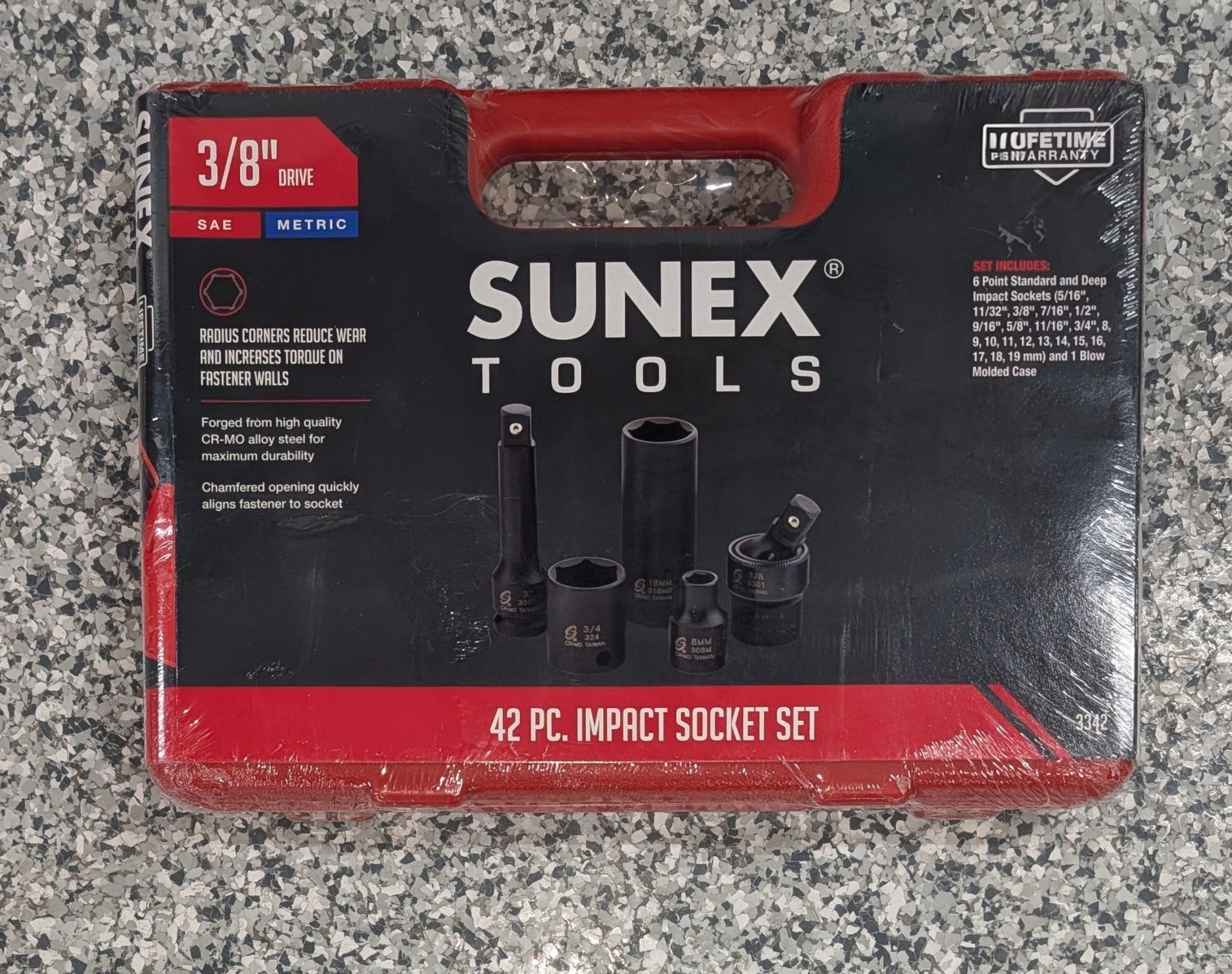 3/8 in. Drive SAE and Metric Master Impact Socket Set (42 - Piece) - Stu's Home Improvement Outlet