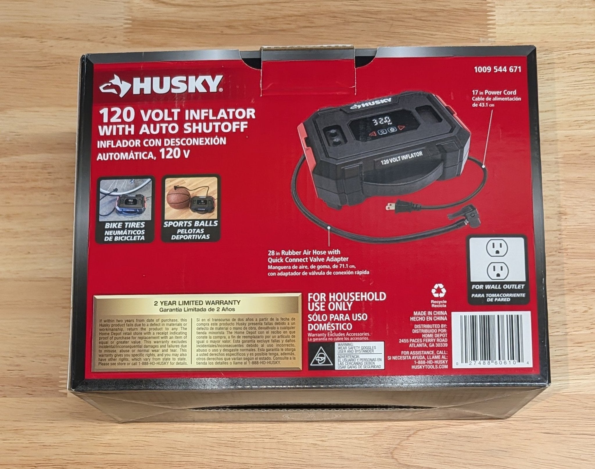 Husky 120 - Volt Inflator - Stu's Home Improvement Outlet