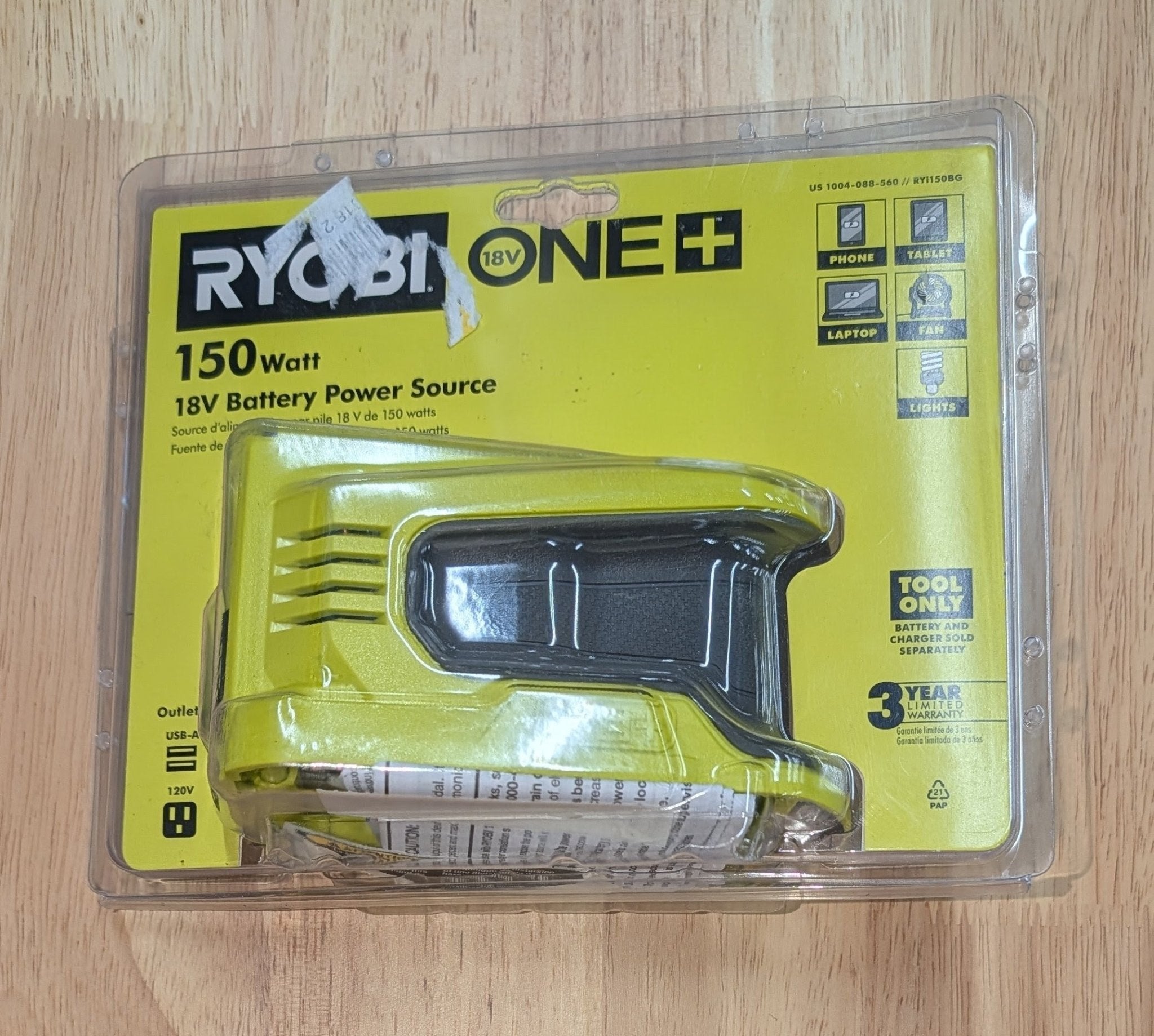 18V ONE+ 150 - Watt Portable Battery Inverter Power Sources (Tool Only) - Stu's Home Improvement Outlet