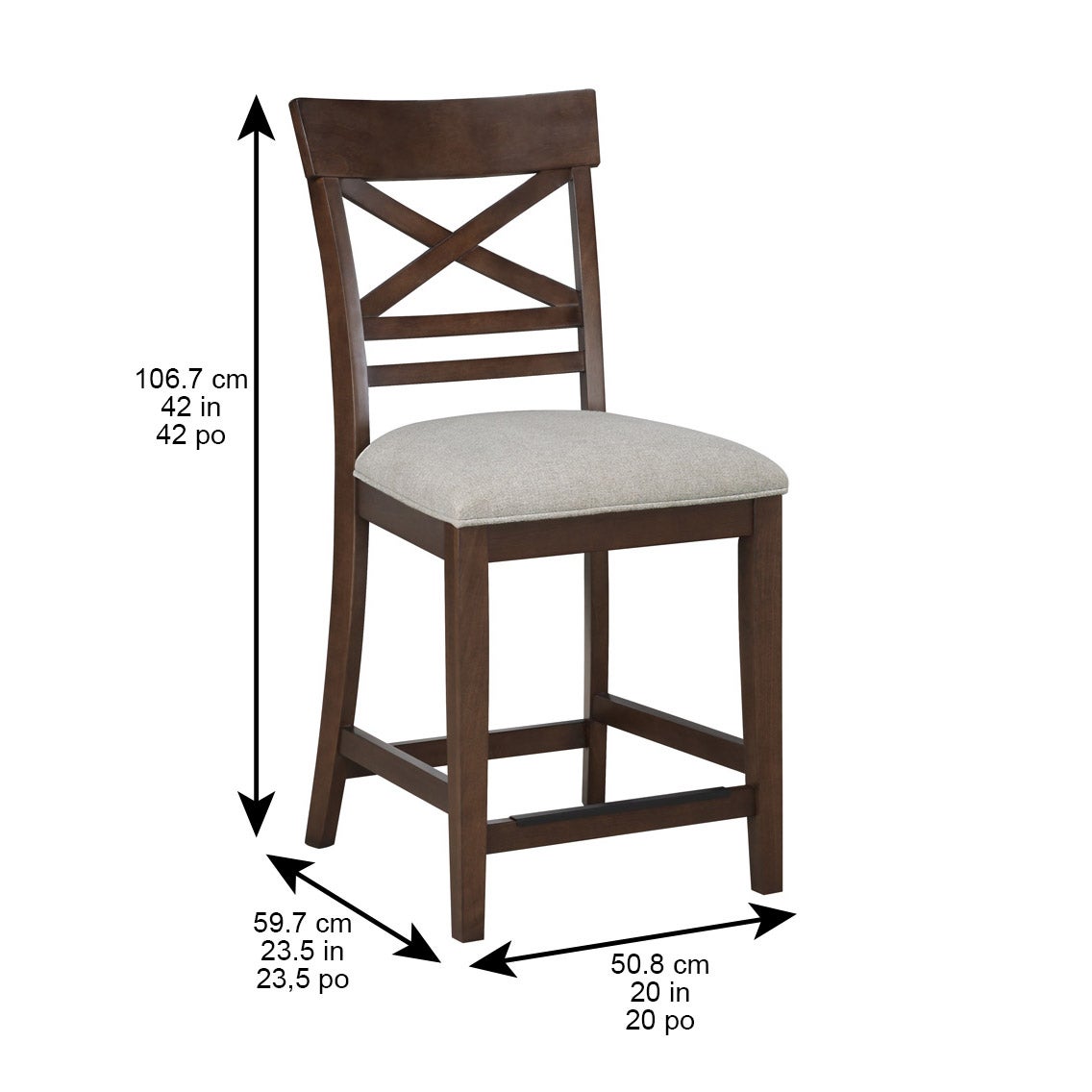 Collins 9-piece Counter-Height Dining Table Set