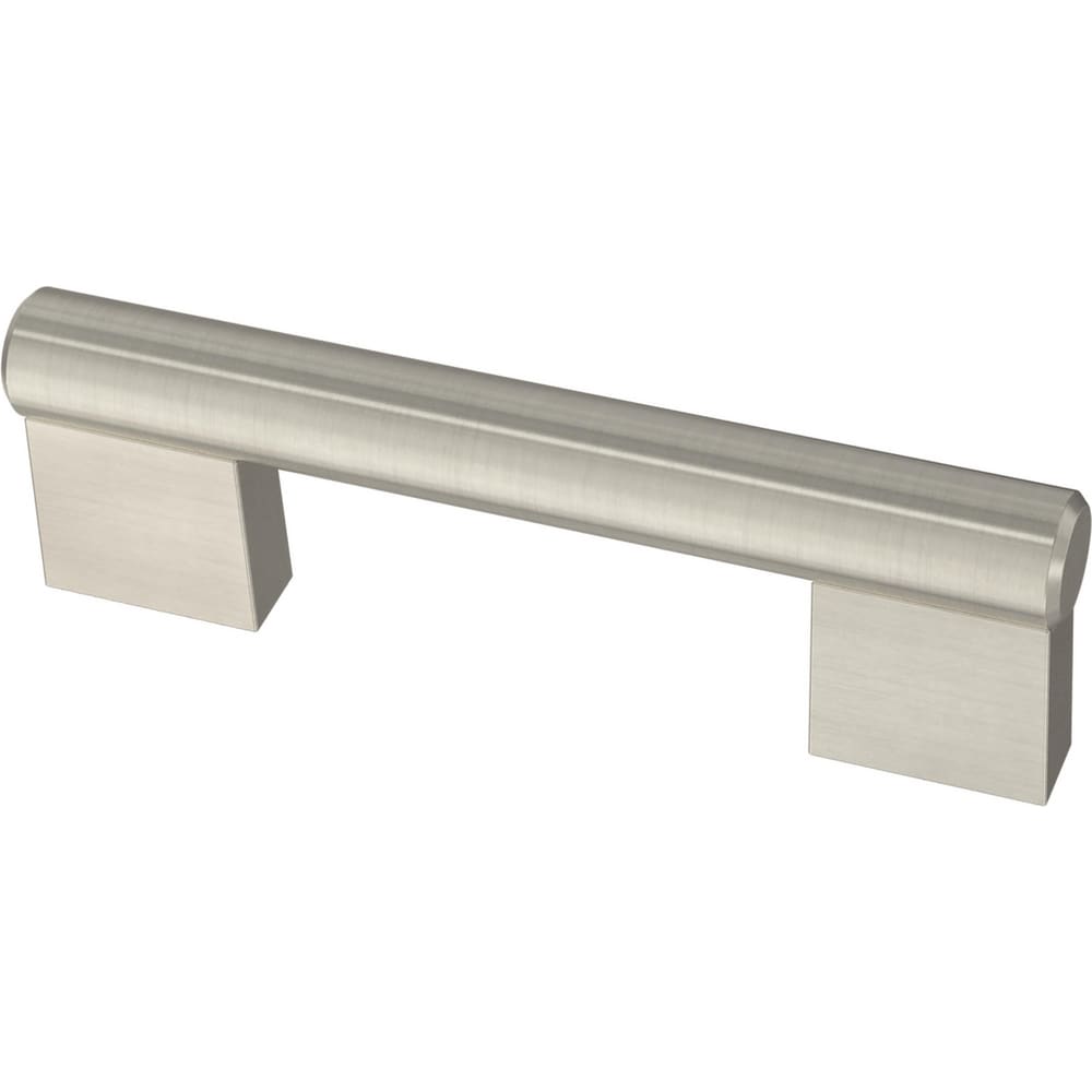 Brainerd Chunky Modern 3-in (76mm) Center to Center Stainless Steel Cylindrical Bail/Drop Drawer Pull