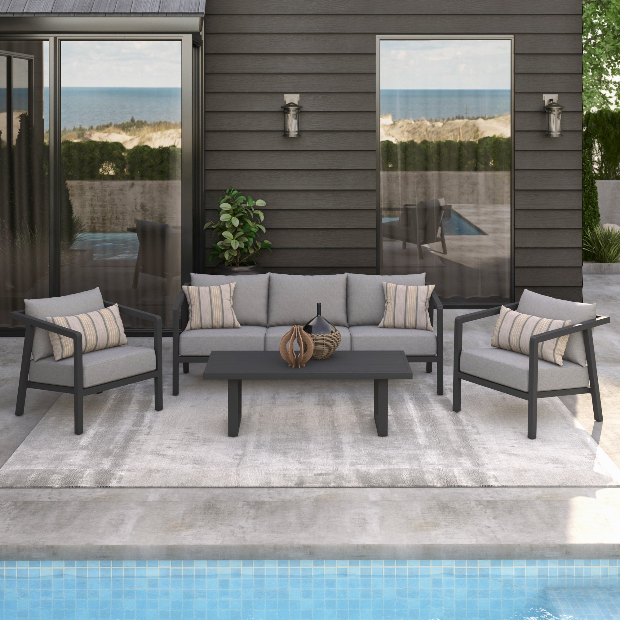 4-piece Outdoor Patio Seating Set