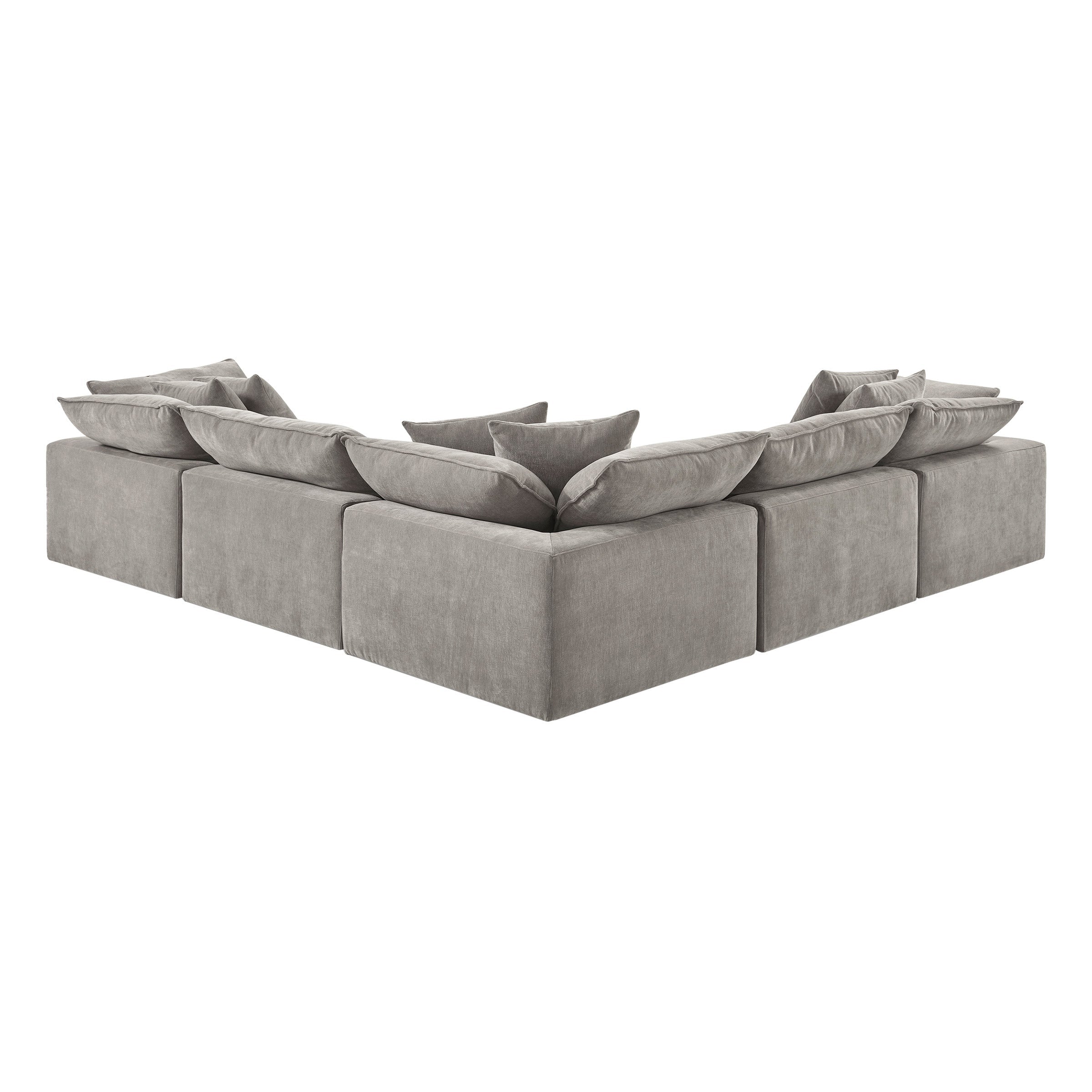 6-piece Fabric Modular Sectional, Taupe