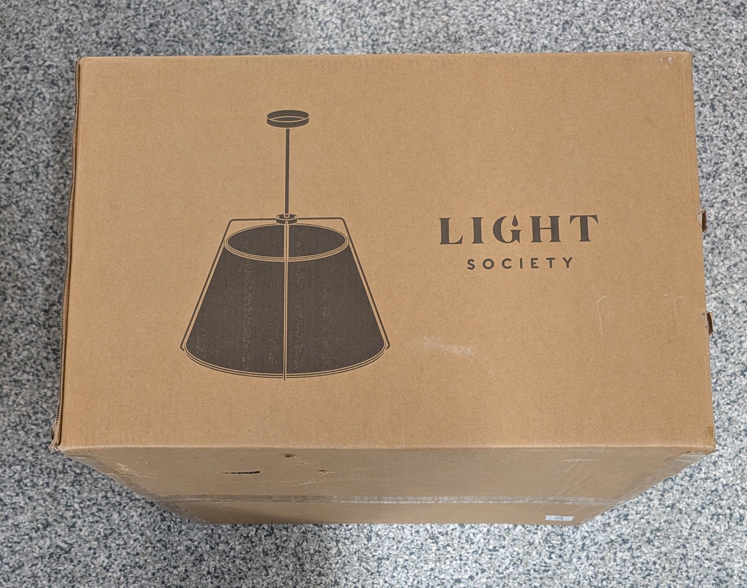 Lise 22 in. 3-Light Brushed Brass Chandelier with Fabric Shade