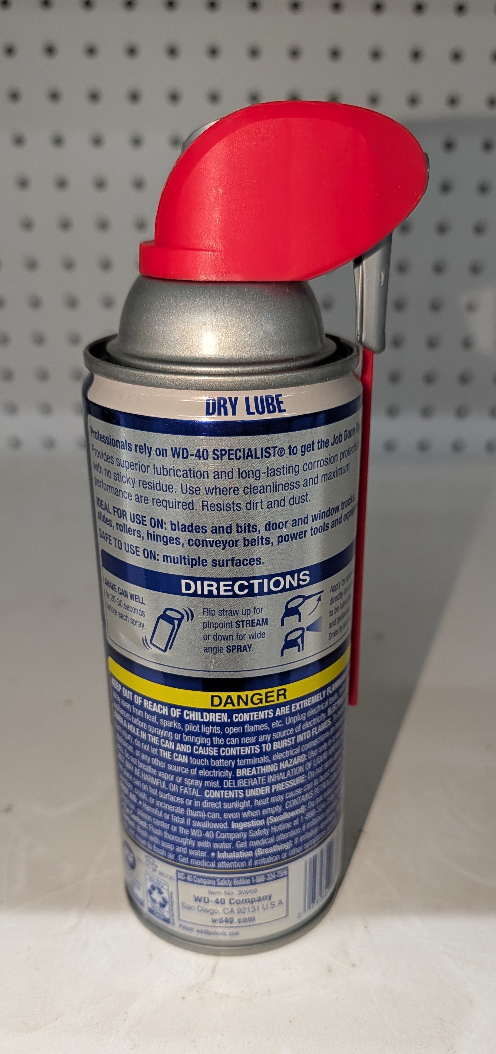 10 oz. Dry Lube with PTFE, Lubricant with Smart Straw Spray