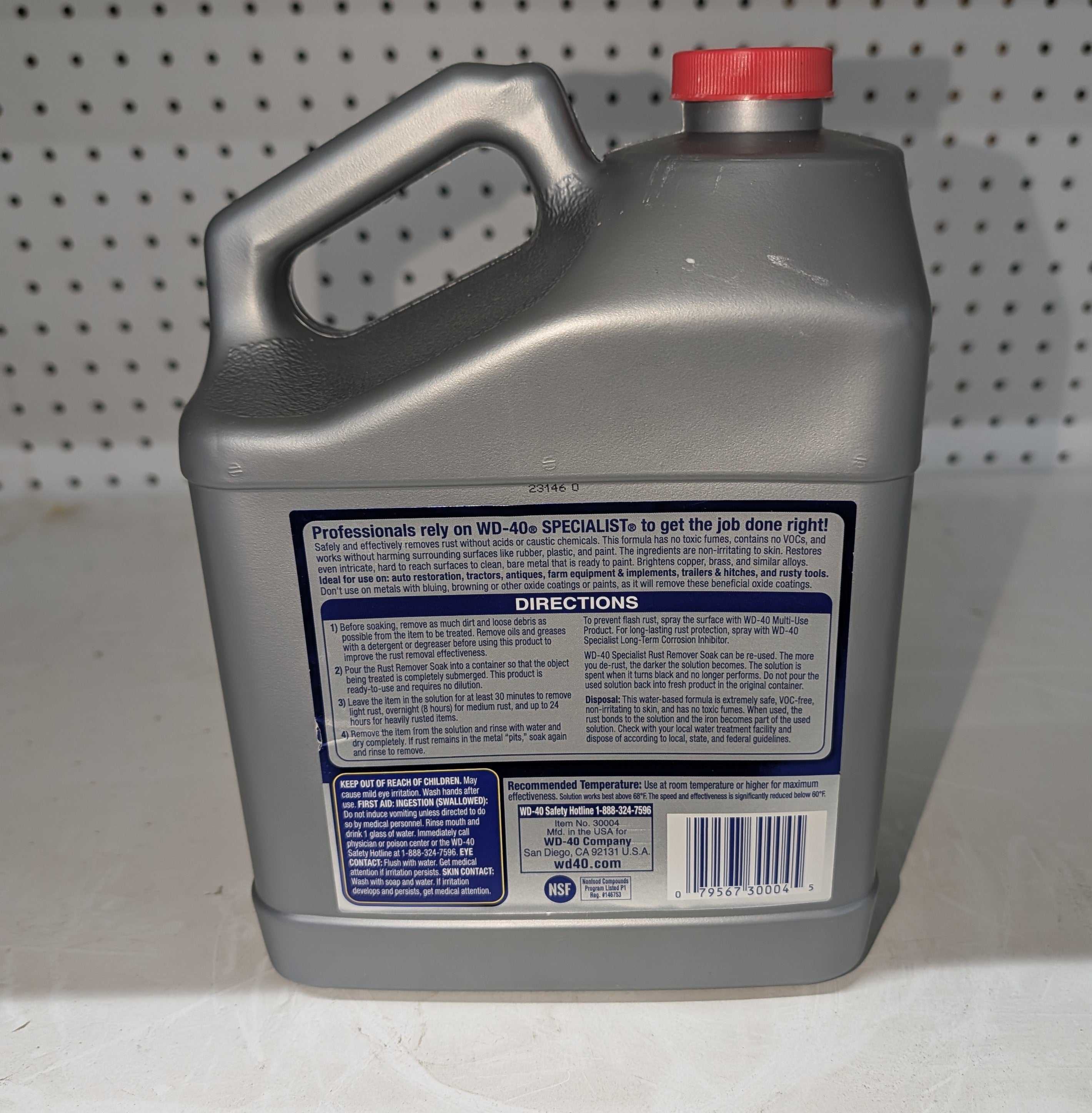 1 Gal. Rust Remover Soak, Dissolves Rust Safely, Biodegradable
