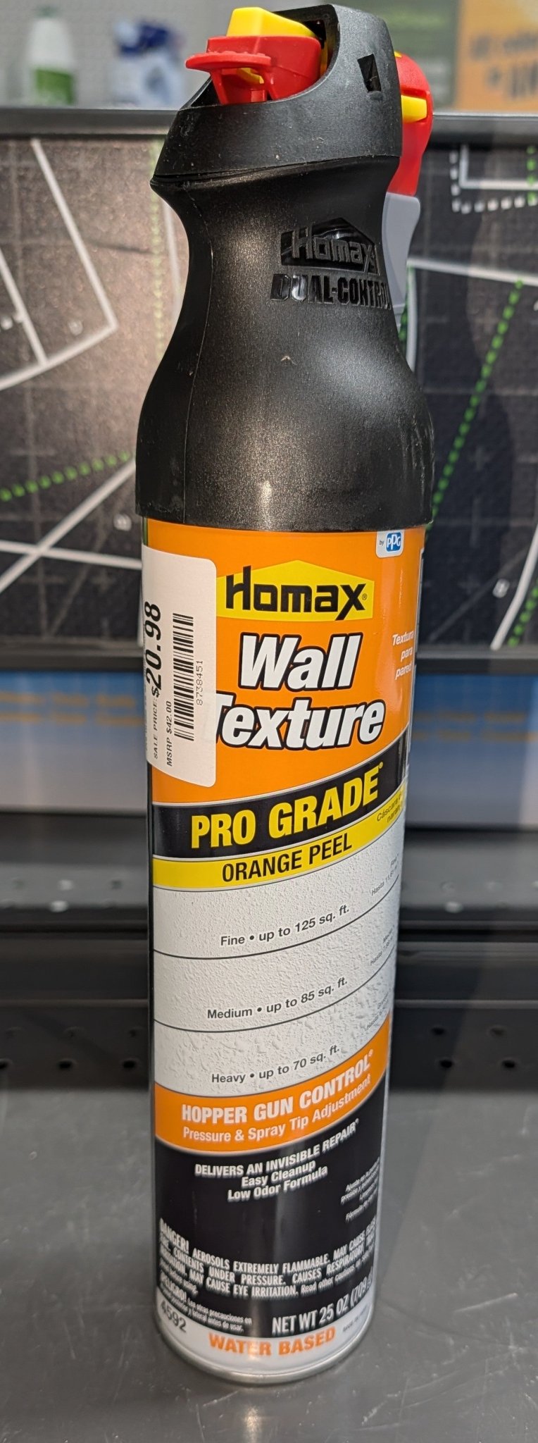 Pro Grade 25 oz. Dual Control Orange Peel Water Based Wall Spray Texture - Stu's Home Improvement Outlet