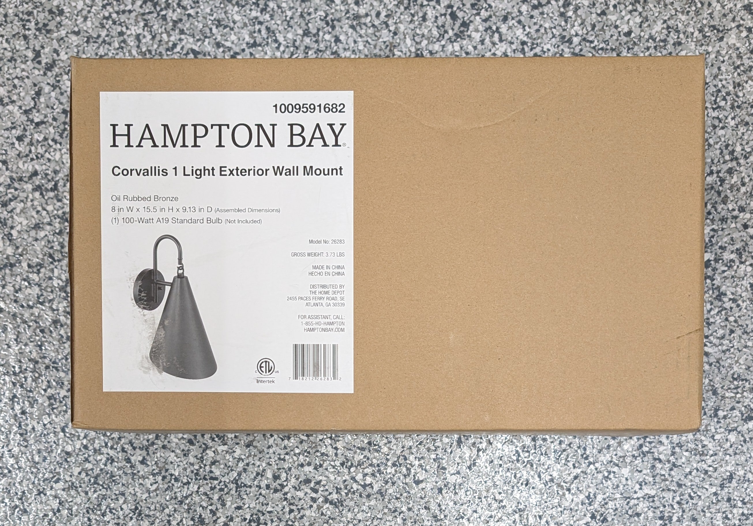 Corvallis 15.5 in. Oil Rubbed Bronze Hardwired Outdoor Wall Lantern Sconce with No Bulbs Included