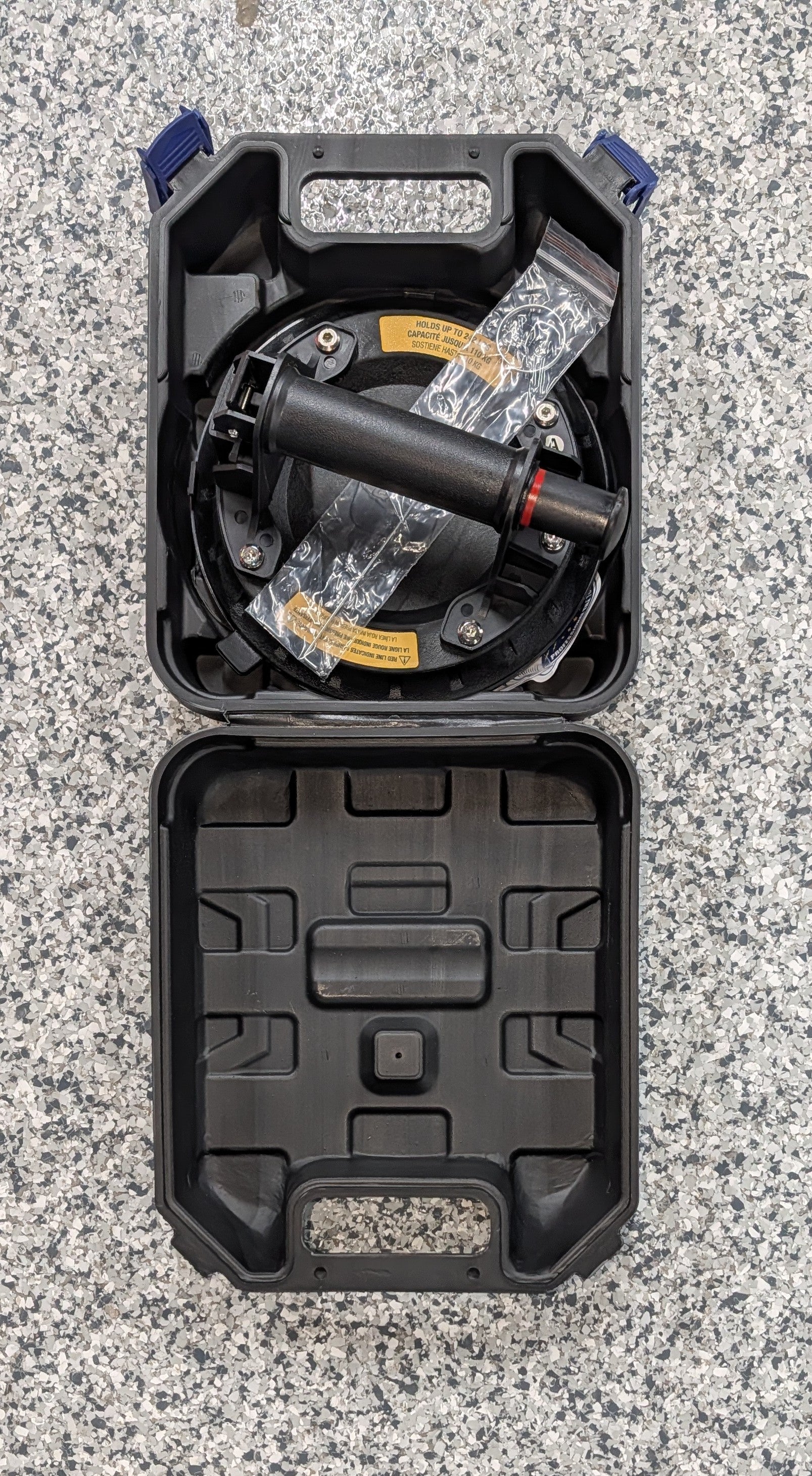 8 in. Vacuum Pump Suction Cup for Large Format Tile, with 242 lb. lifting capacity