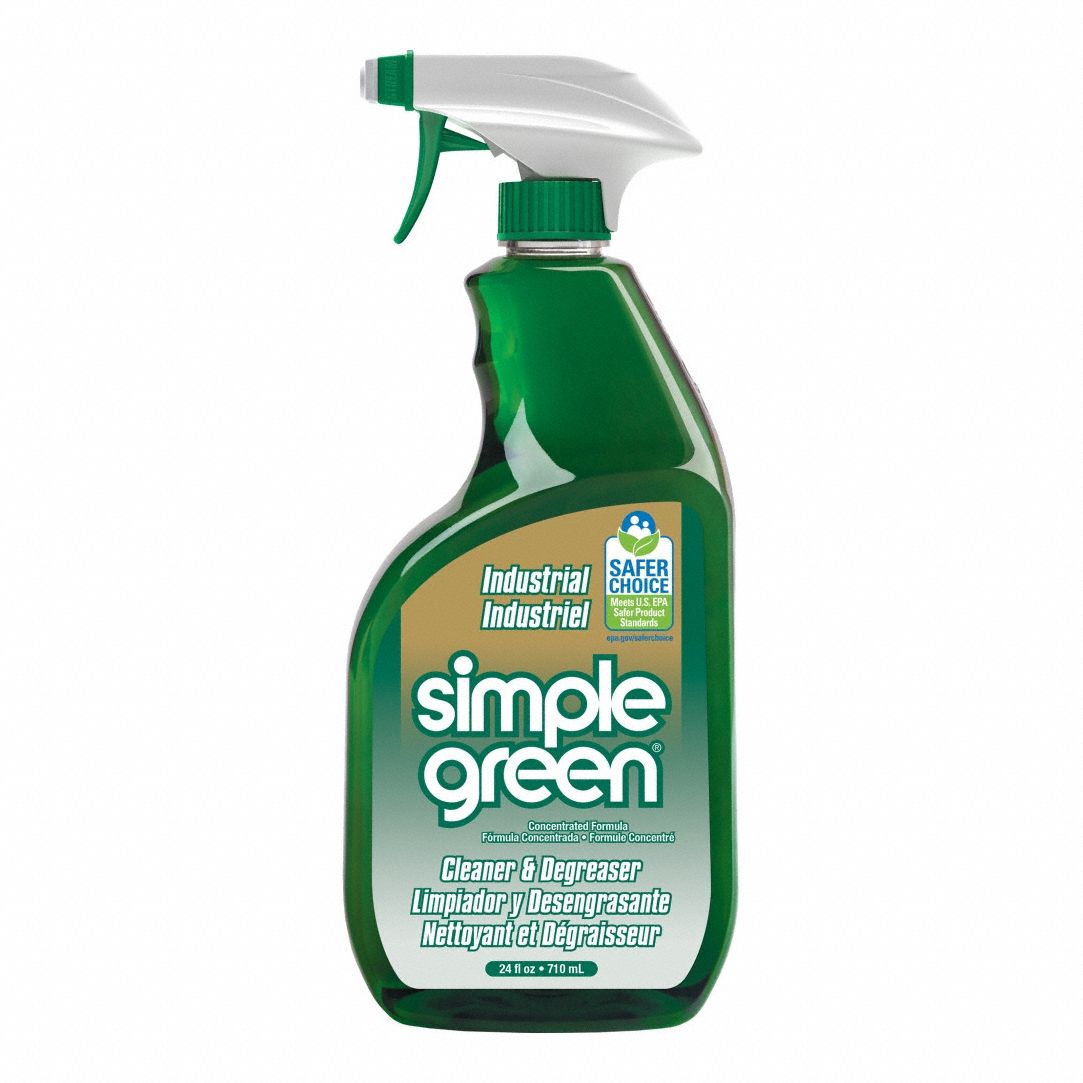 SIMPLE GREEN Cleaner/Degreaser: Water Based, Trigger Spray Bottle, 24 oz Container Size, Liquid - Stu's Home Improvement Outlet