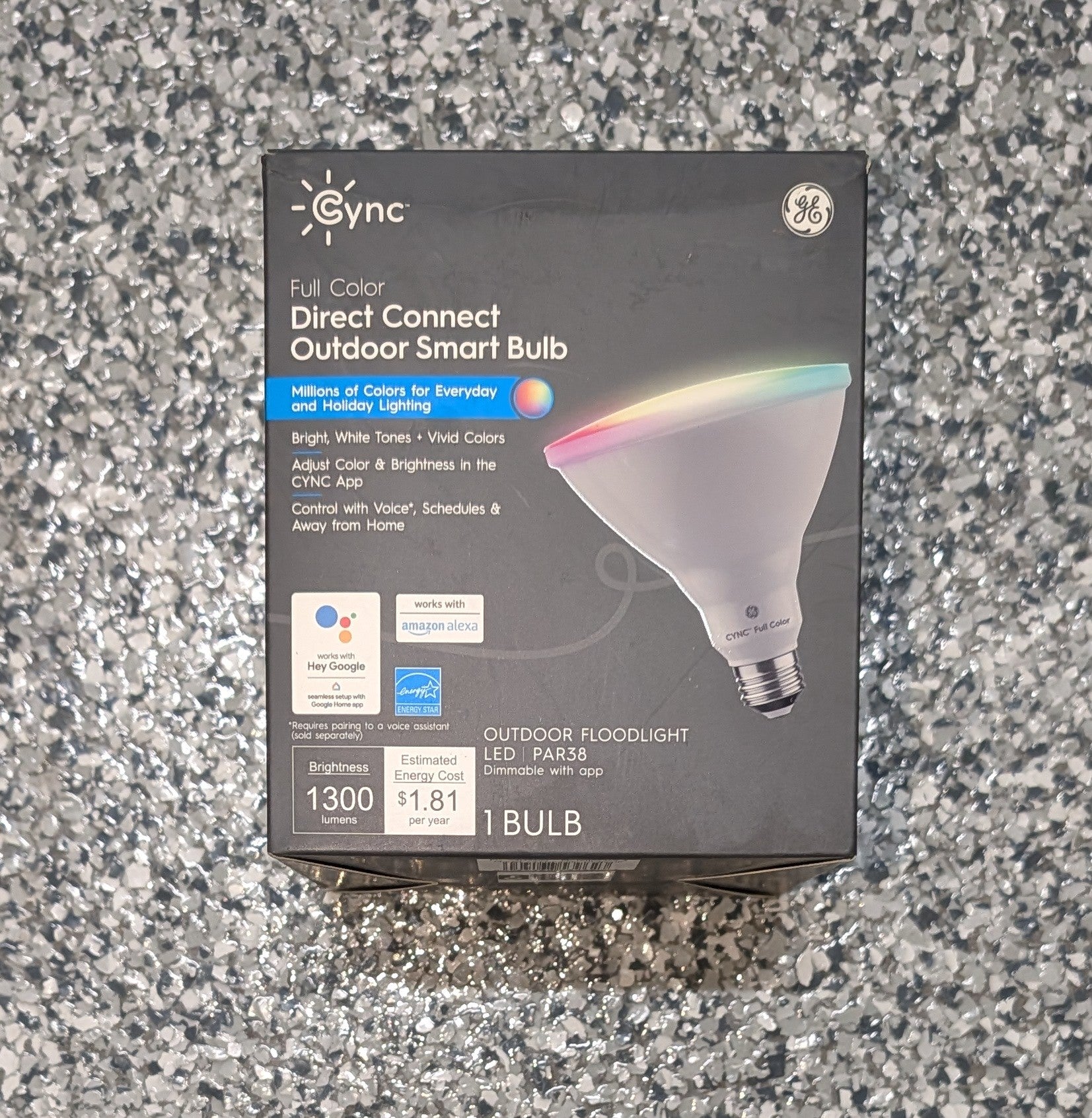 90-Watt PAR38 LED EQ 7000K Full Color Dimmable Smart Flood Bulb 1-PK