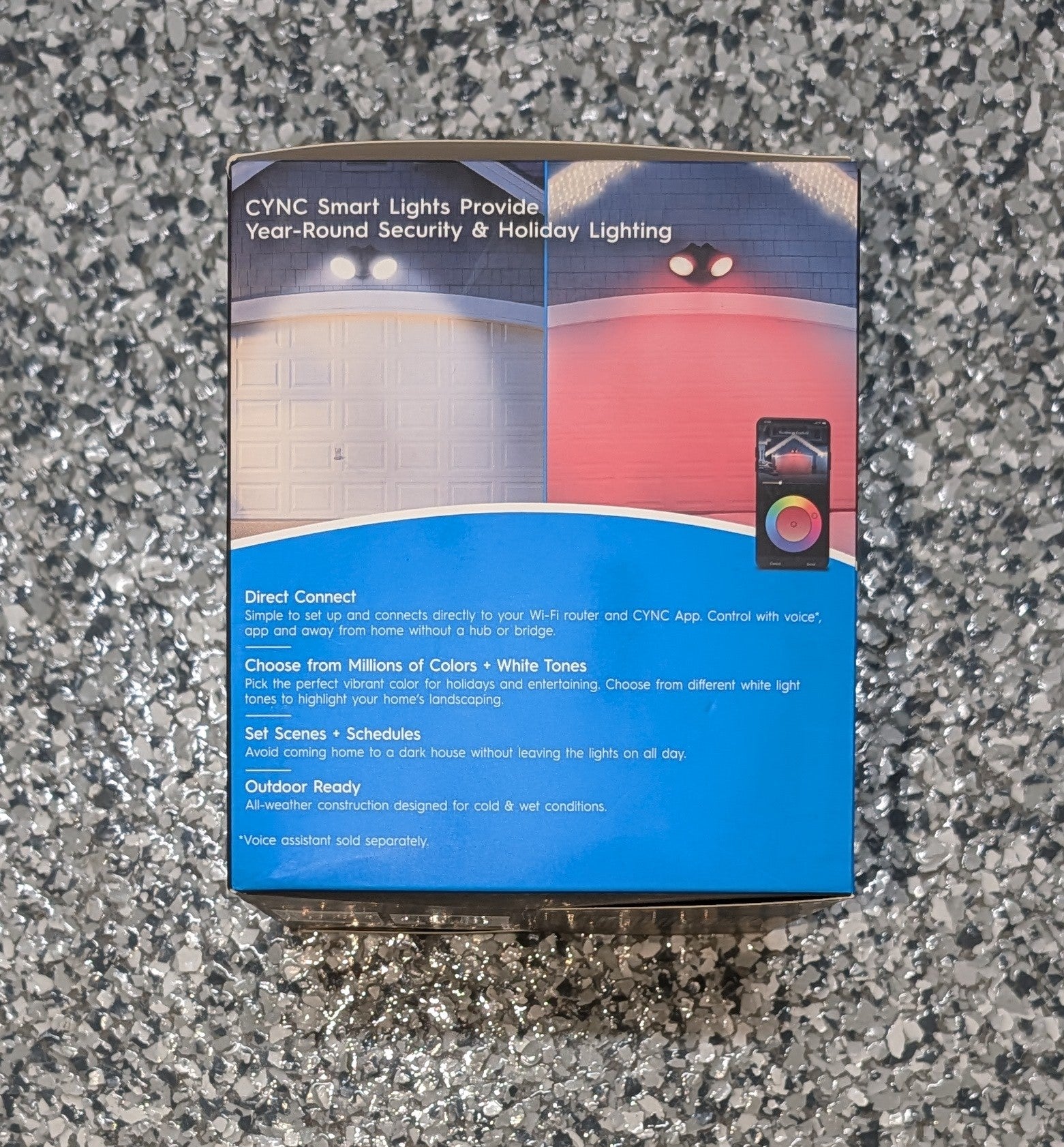 90-Watt PAR38 LED EQ 7000K Full Color Dimmable Smart Flood Bulb 1-PK