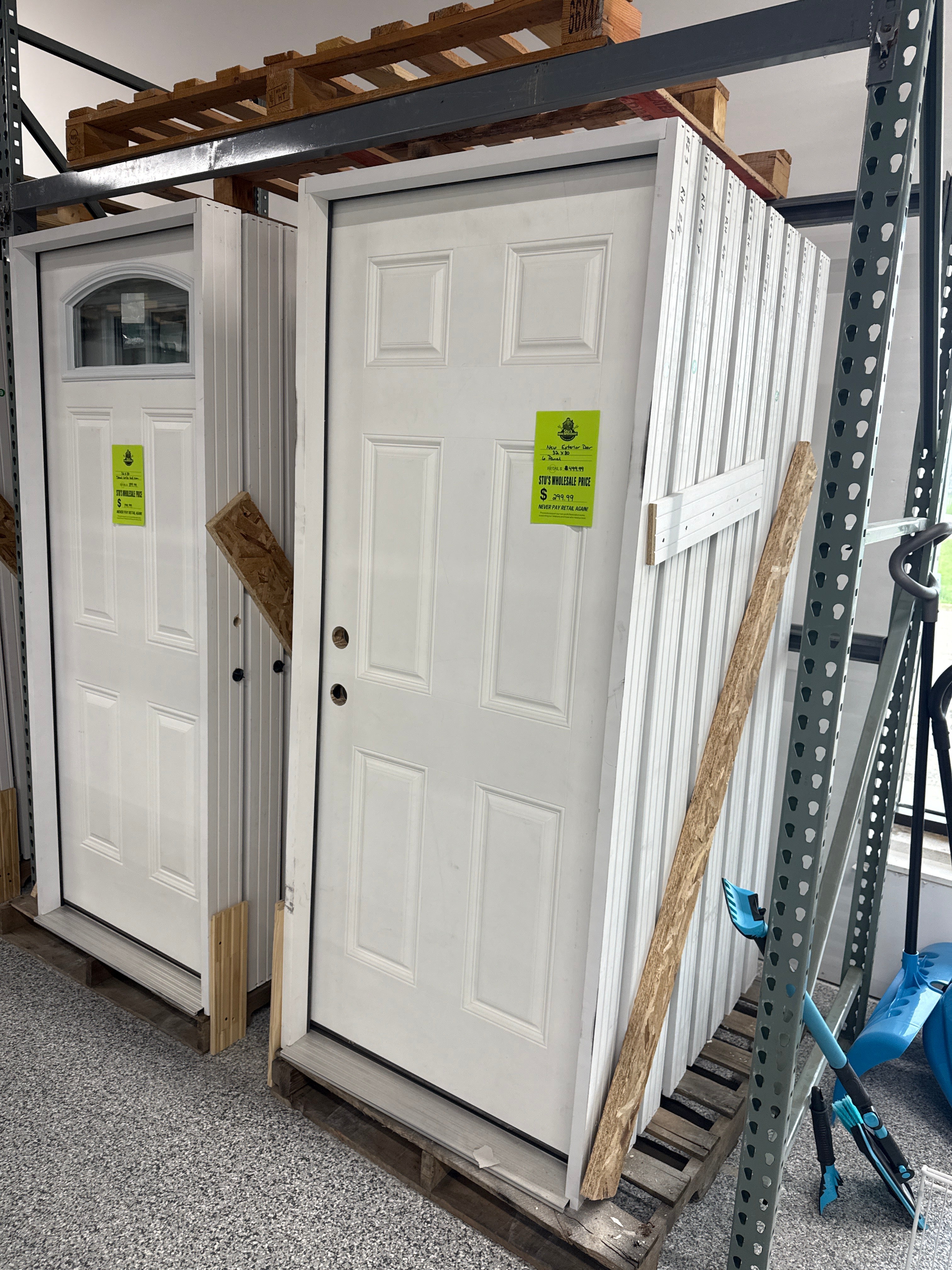 32" 6 Panel Exterior Door 32x80