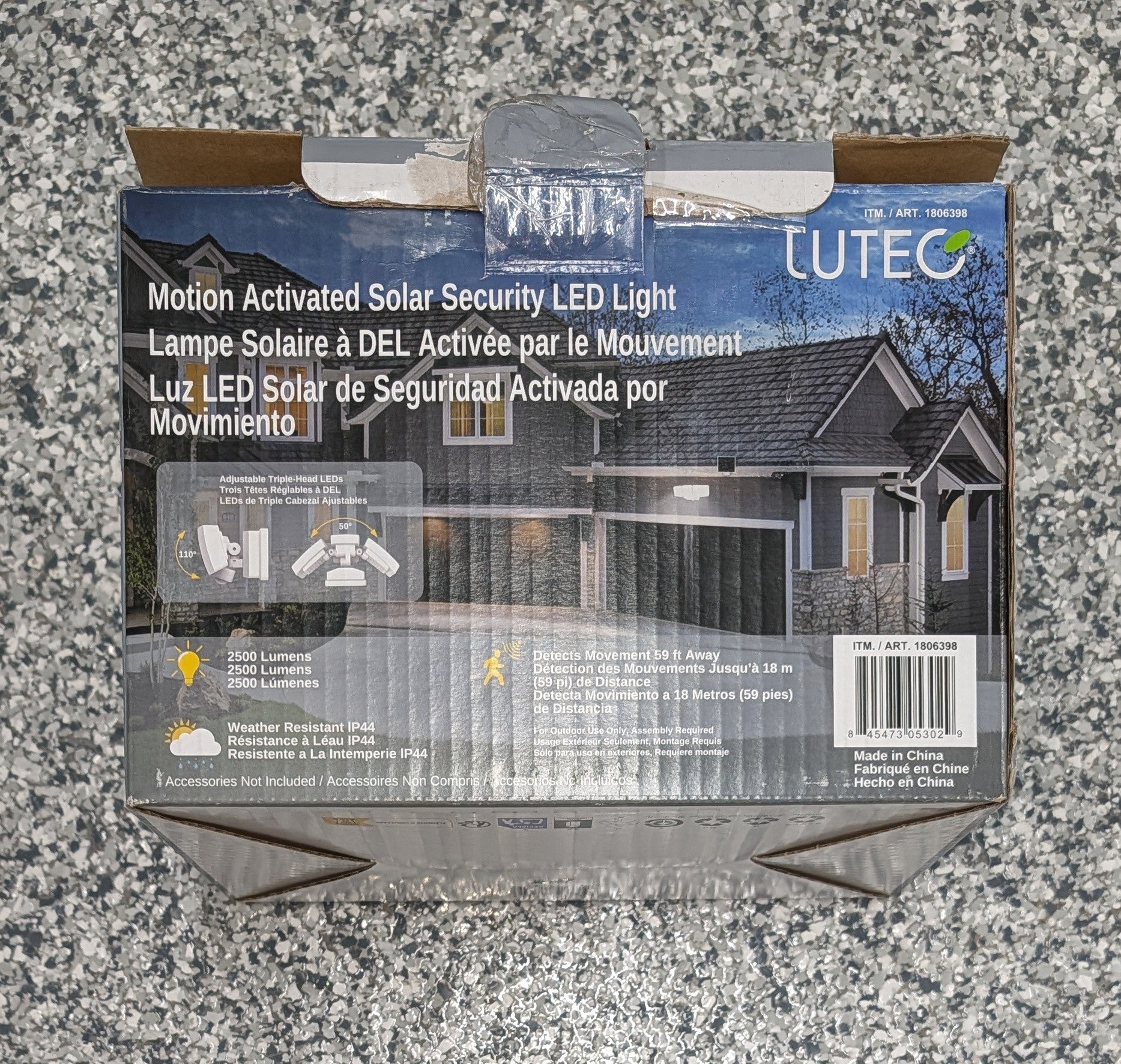 Lutec Motion Activated Solar Security Light