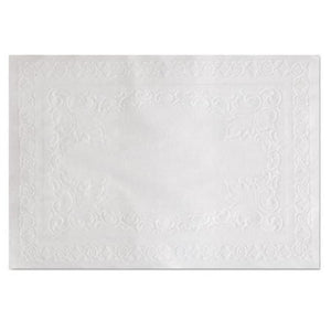 Classic Embossed Straight Edge Placemats 10 x 14, White, 1,000/Carton - Stu's Home Improvement Outlet