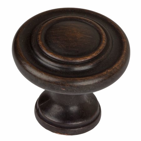 GlideRite 1.25 in. Classic Round Ring Cabinet Knob  Oil Rubbed Bronze