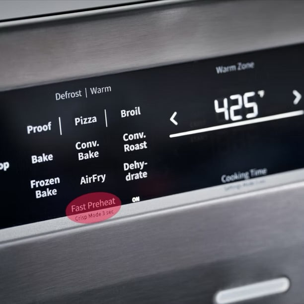 Mora 30” Smooth Surface 5-Element 5.8 cu. ft. Electric Range with Steam Cleaning, Air Fry & Convection  (MBE3502CAS)