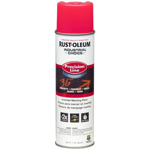 Rust - Oleum Industrial Choice Fluorescent Pink Inverted Marking Paint 17 oz - Stu's Home Improvement Outlet