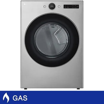 LG 7.4 cu. ft. Capacity Energy Star Smart GAS Dryer with AI Sensor Dry and Turbosteam