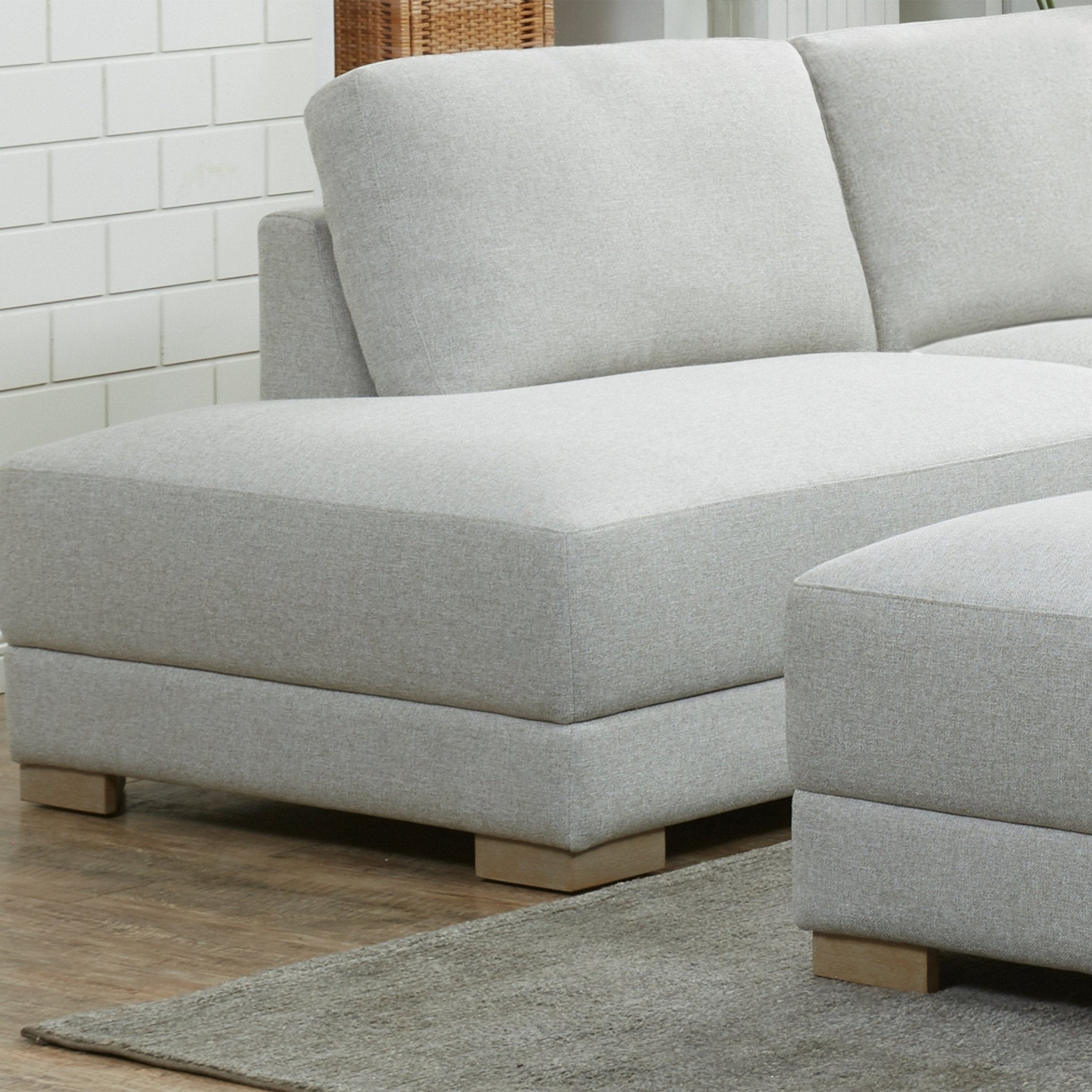 Drayden Fabric Sectional with Ottoman - Stu's Home Improvement Outlet