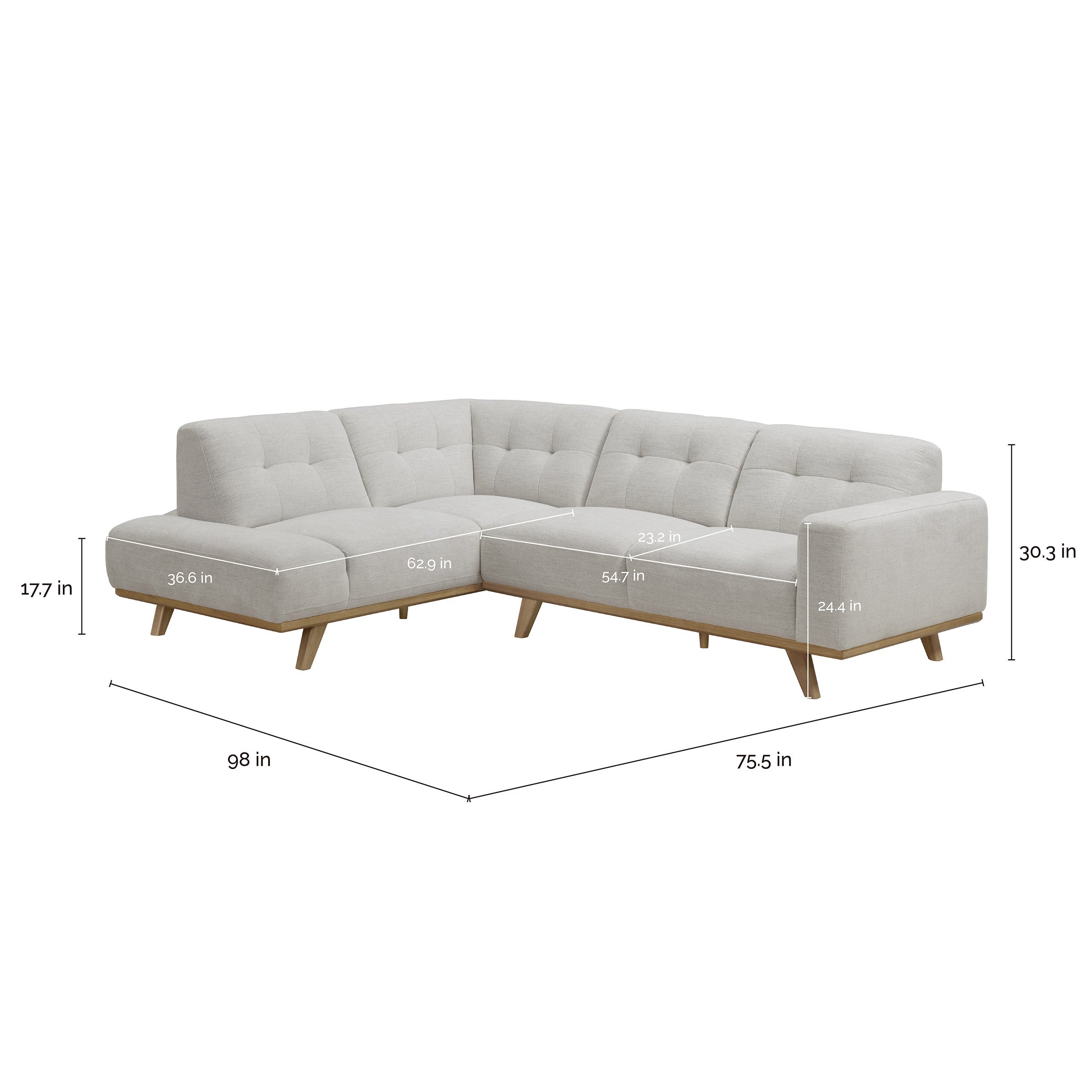Aeva Fabric Sectional