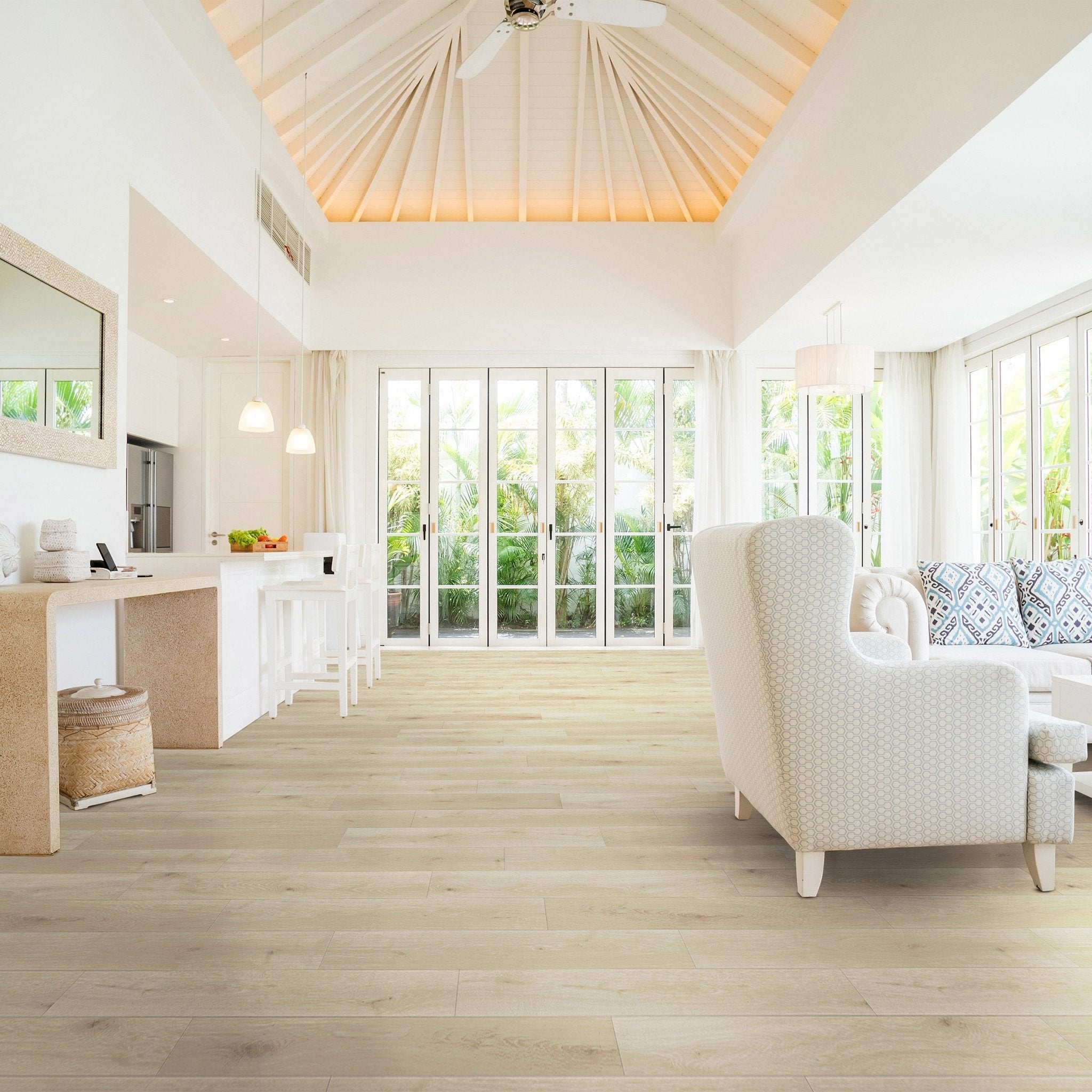 Matrix by Shaw Floors Premium 8MM Thick 7in x 48in 20 MIL Waterproof Luxury Vinyl Plank Flooring (18.81 sq.ft./ctn) Tiburon Walnut - Stu's Home Improvement Outlet