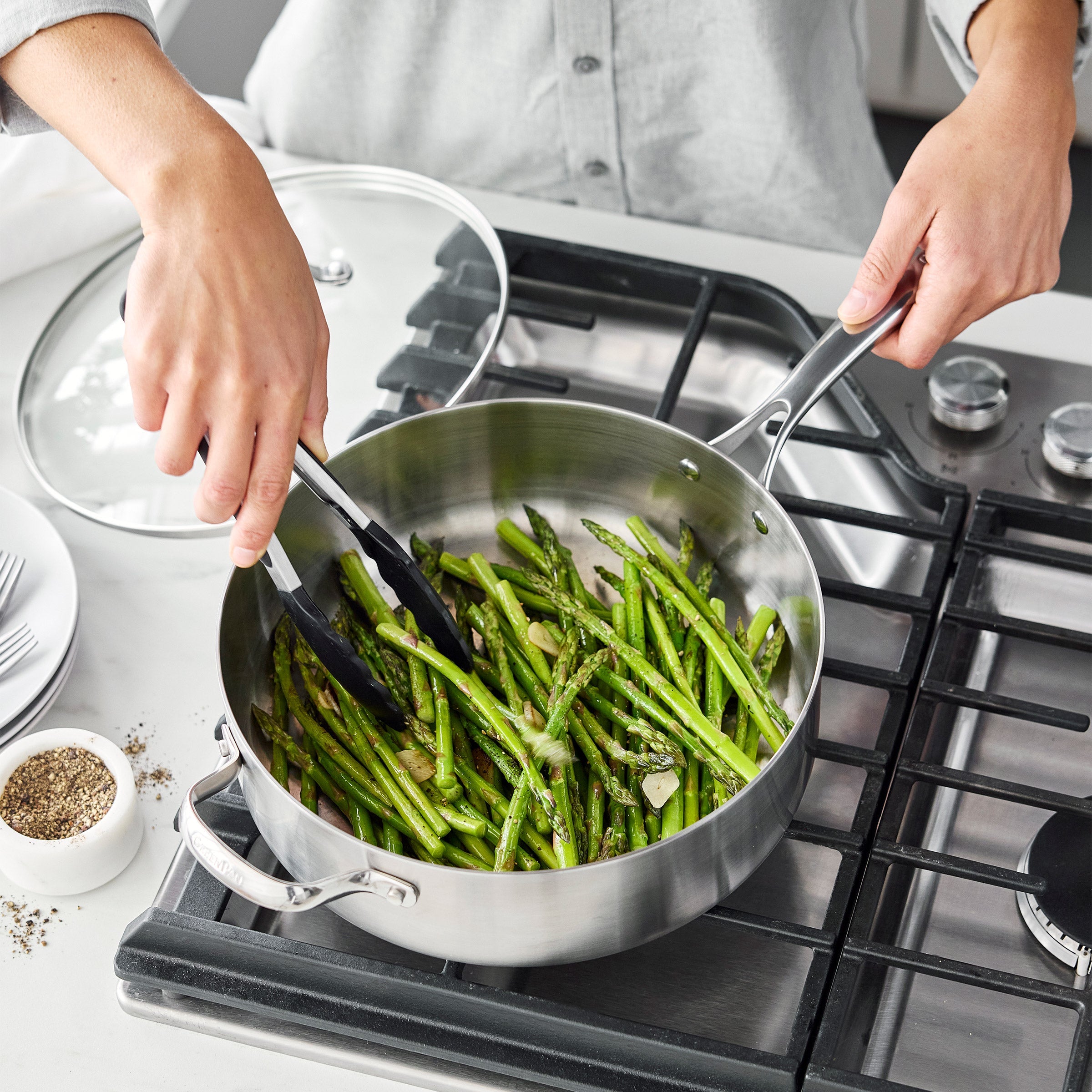 GreenPan Superior 5-quart Stainless Steel Sauté Pan