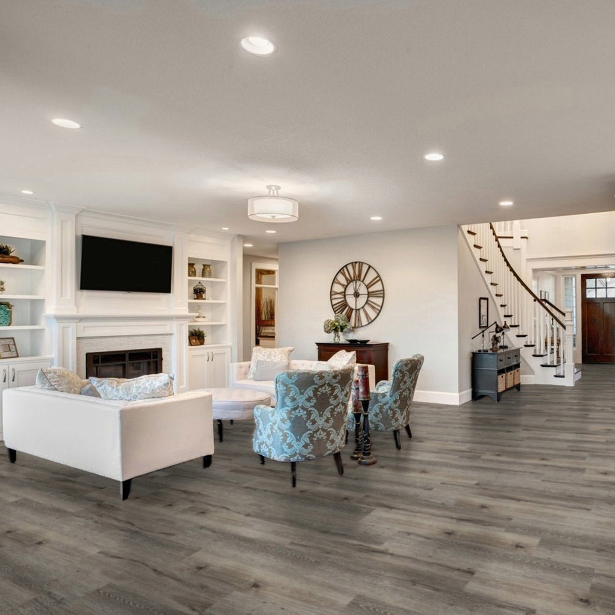 United Weavers Flooring Heirloom 9"x 48" Waterproof Luxury Vinyl Plank Rustic Gray - 6 MM Thick with 20 Mil Wear Layer, 20.99 sq.ft/ctn