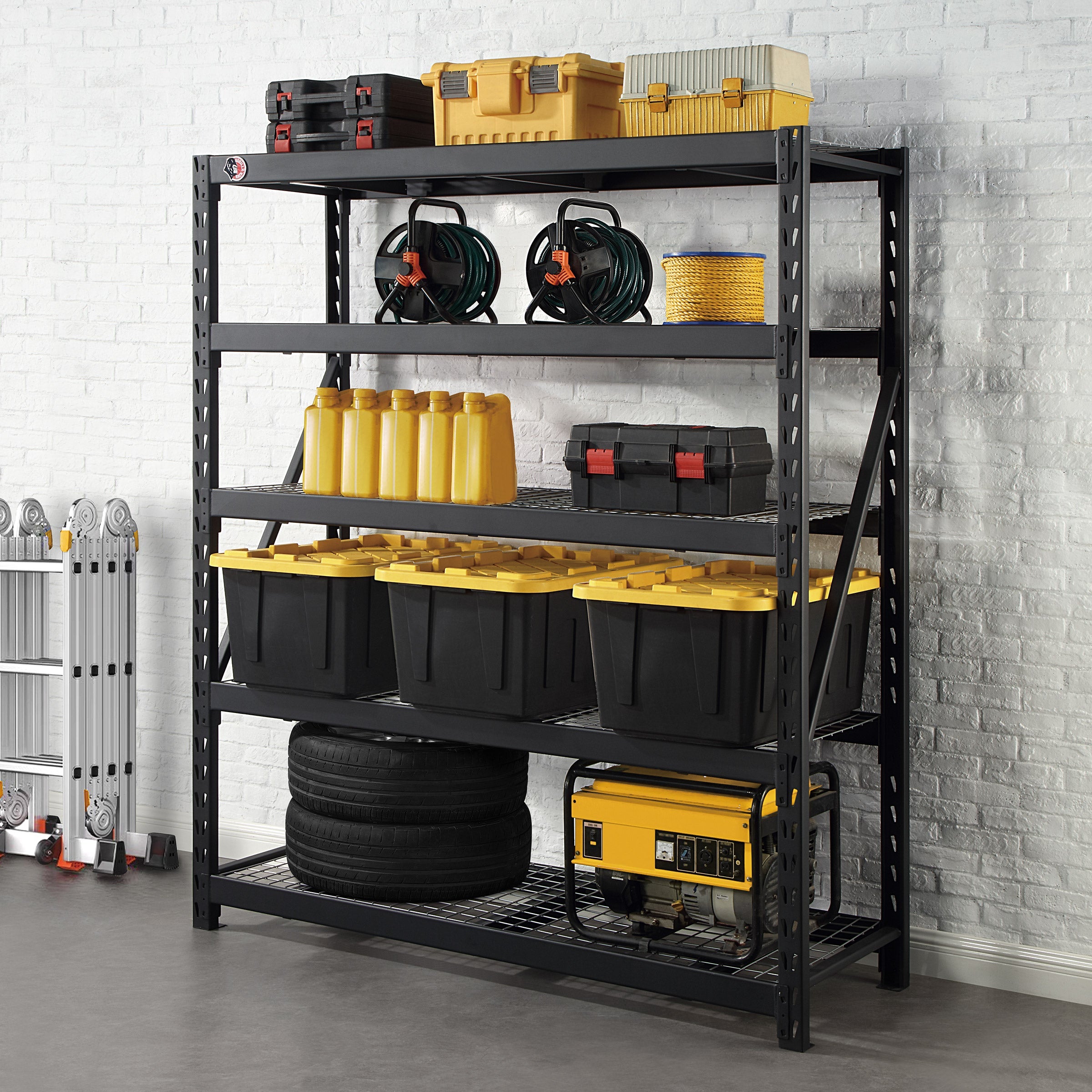 Rack 5-tier Industrial Rack, 72" x 24" x 84"