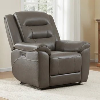 Mason Leather Power Recliner with Power Headrest - Stu's Home Improvement Outlet