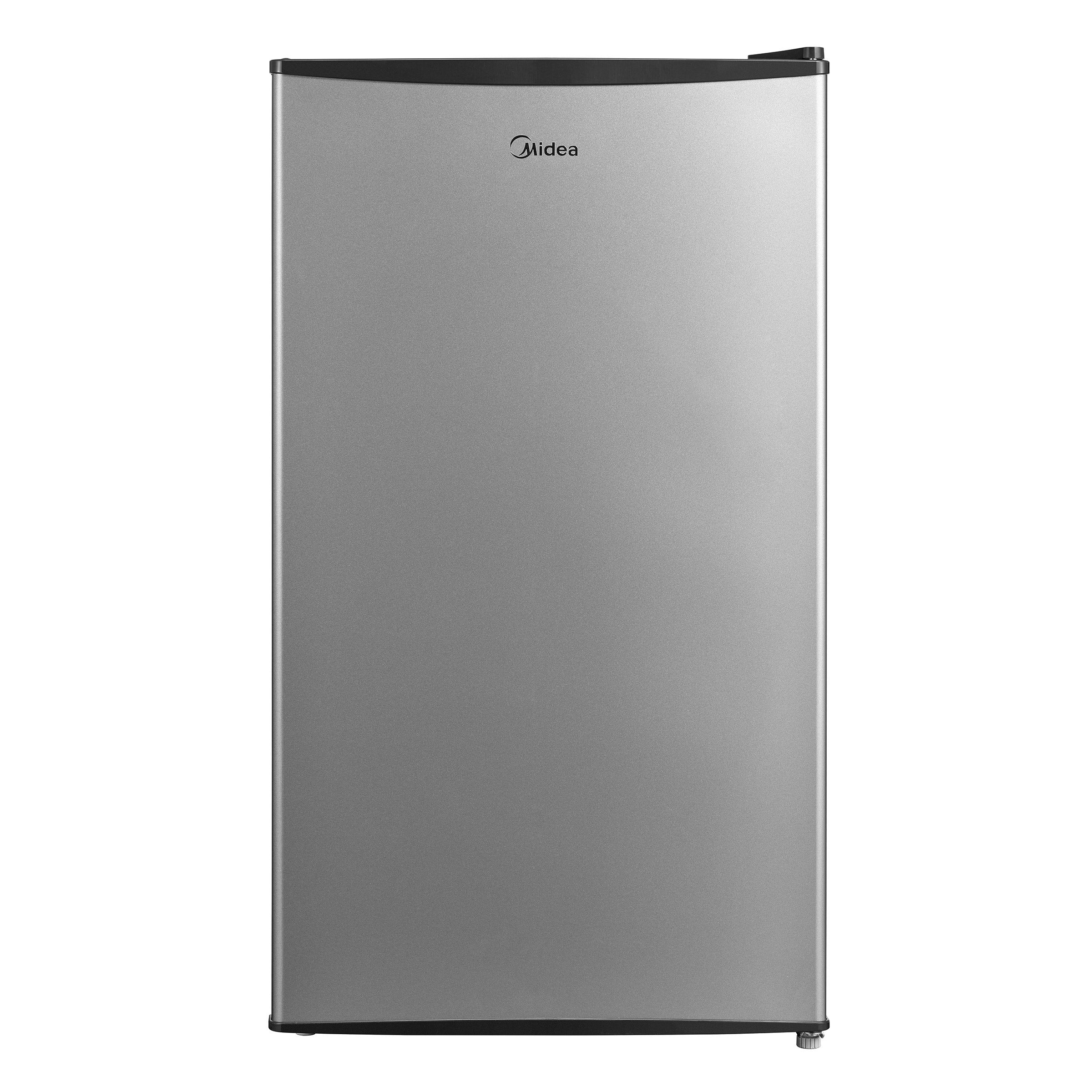 Midea 3.3 cu ft. Stainless Steel Compact Refrigerator with Reversible Door