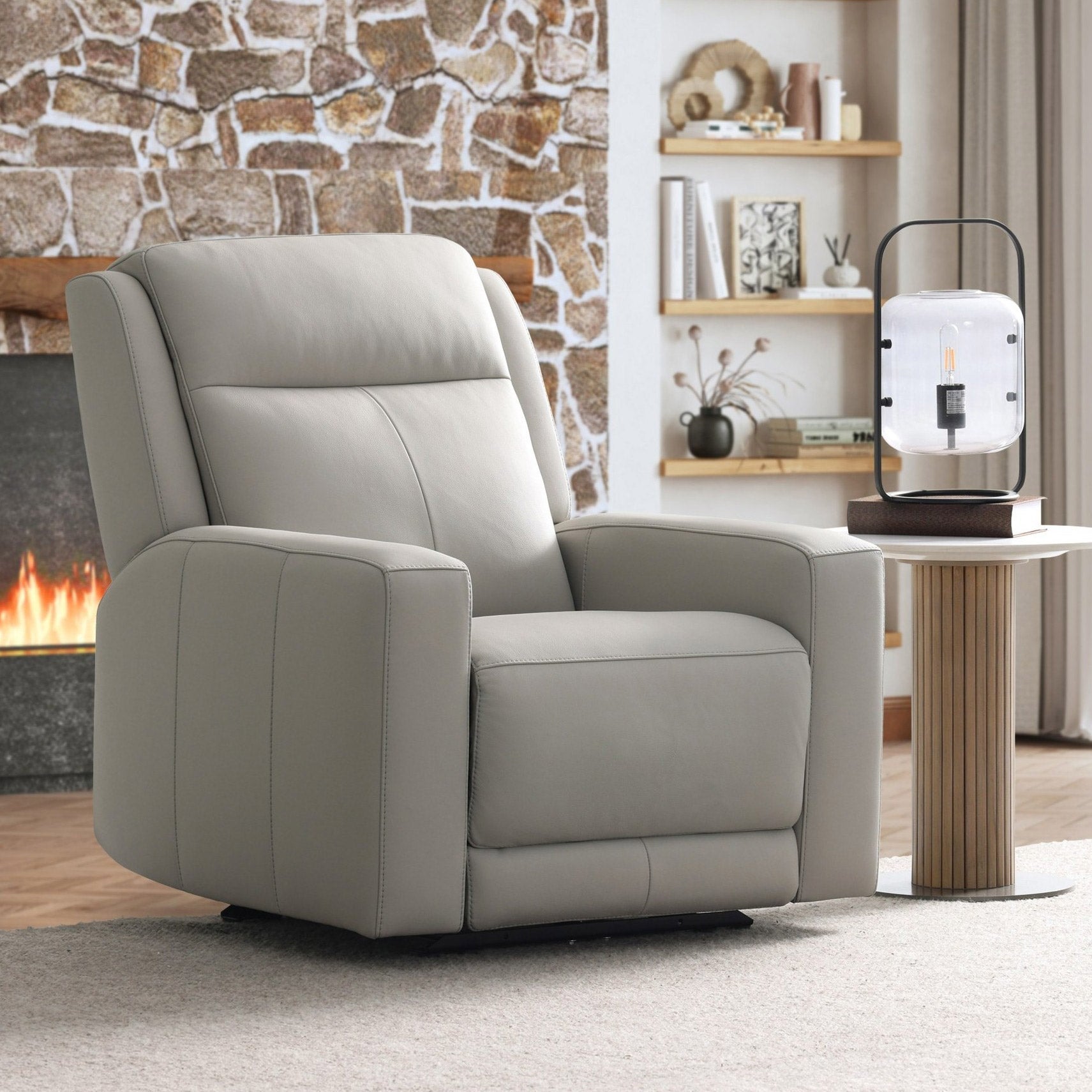 Wren Zero Gravity Power Leather Recliner with Power Headrest