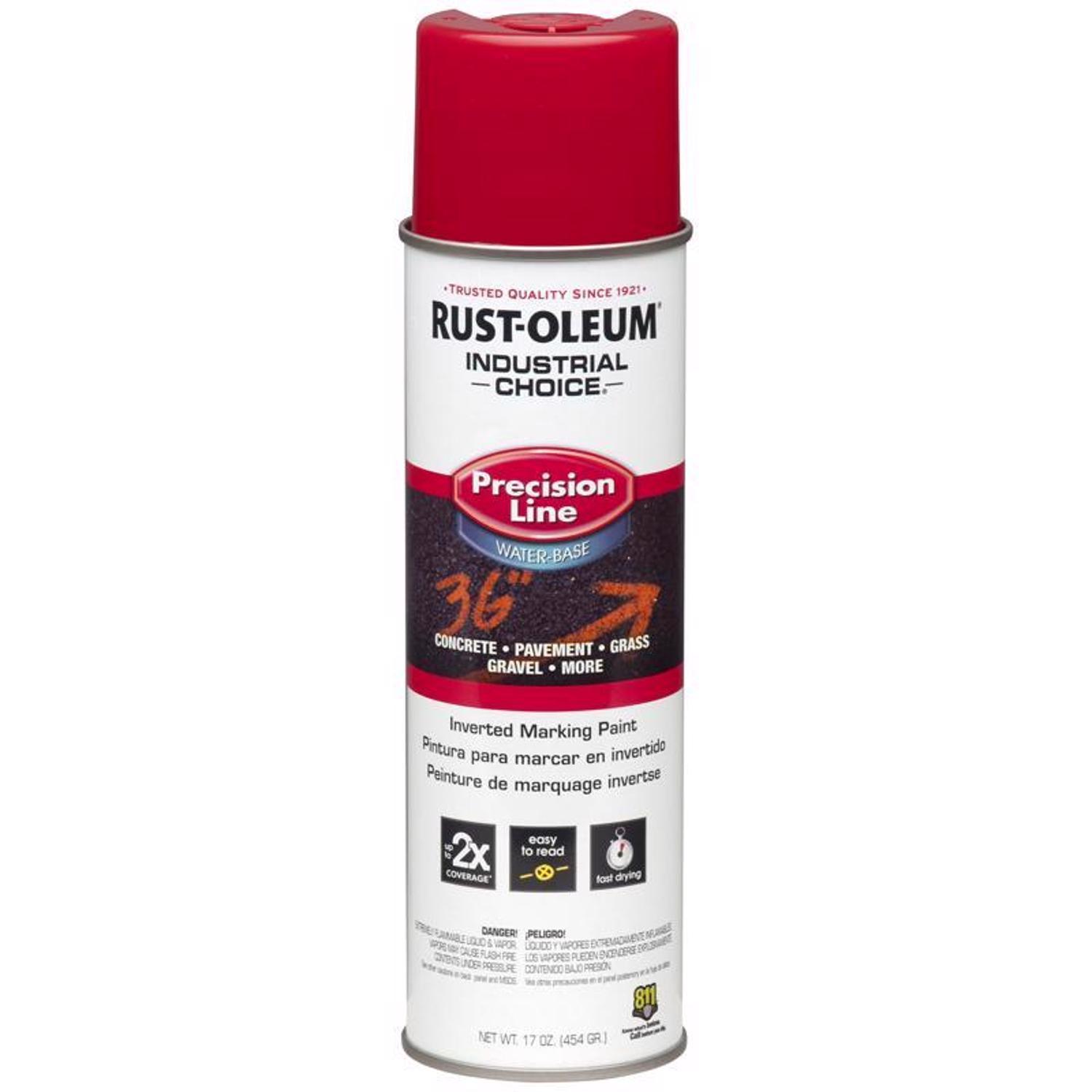 Rust - Oleum Industrial Choice Gloss Safety Red Marking Paint 17 oz - Stu's Home Improvement Outlet