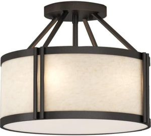 Volume Lighting V4203 - 79 Volume Lighting V4203 3 Light 15" Wide Semi - Flush Drum Ceiling Fixture - Stu's Home Improvement Outlet