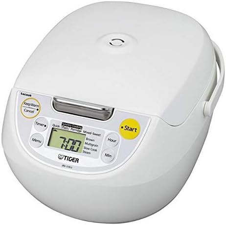 Tiger JBV-S10U Micom Rice Cooker with Tacook Cooking Plate - 5.5Cups - Made in Japan